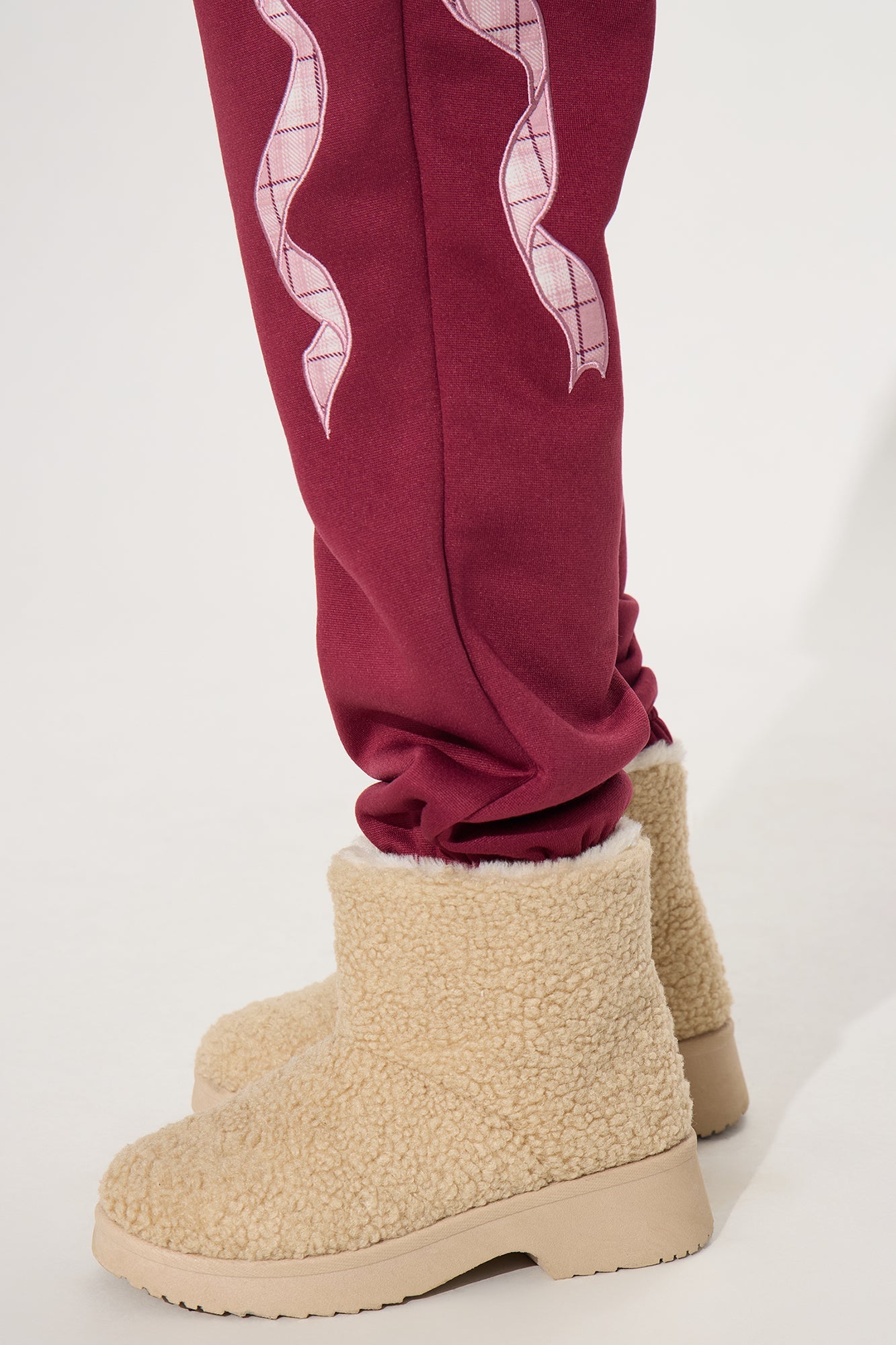 Mini Snow Keeps Falling Sherpa Boots - Beige