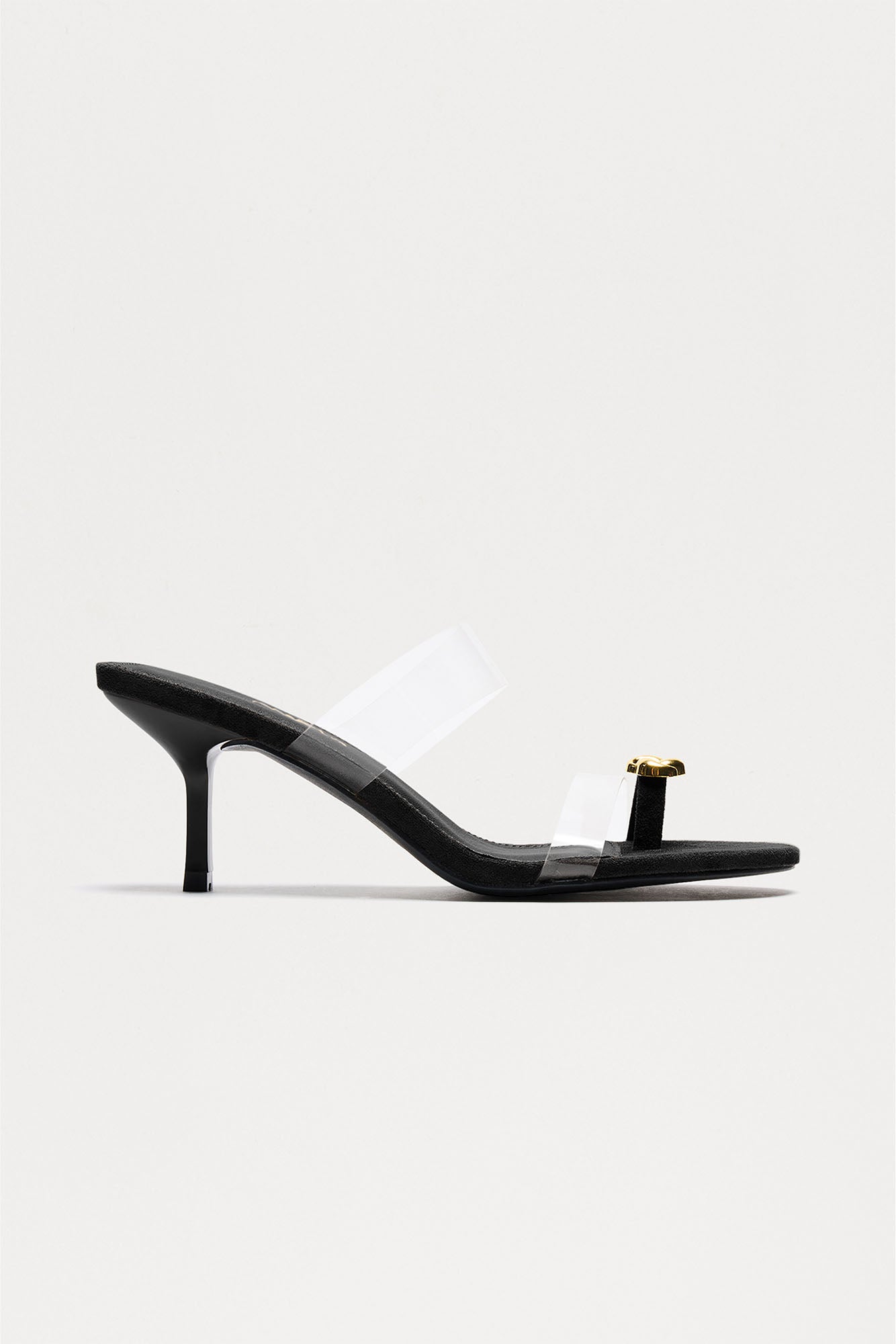 Unravel Toe Ring Mules - Black