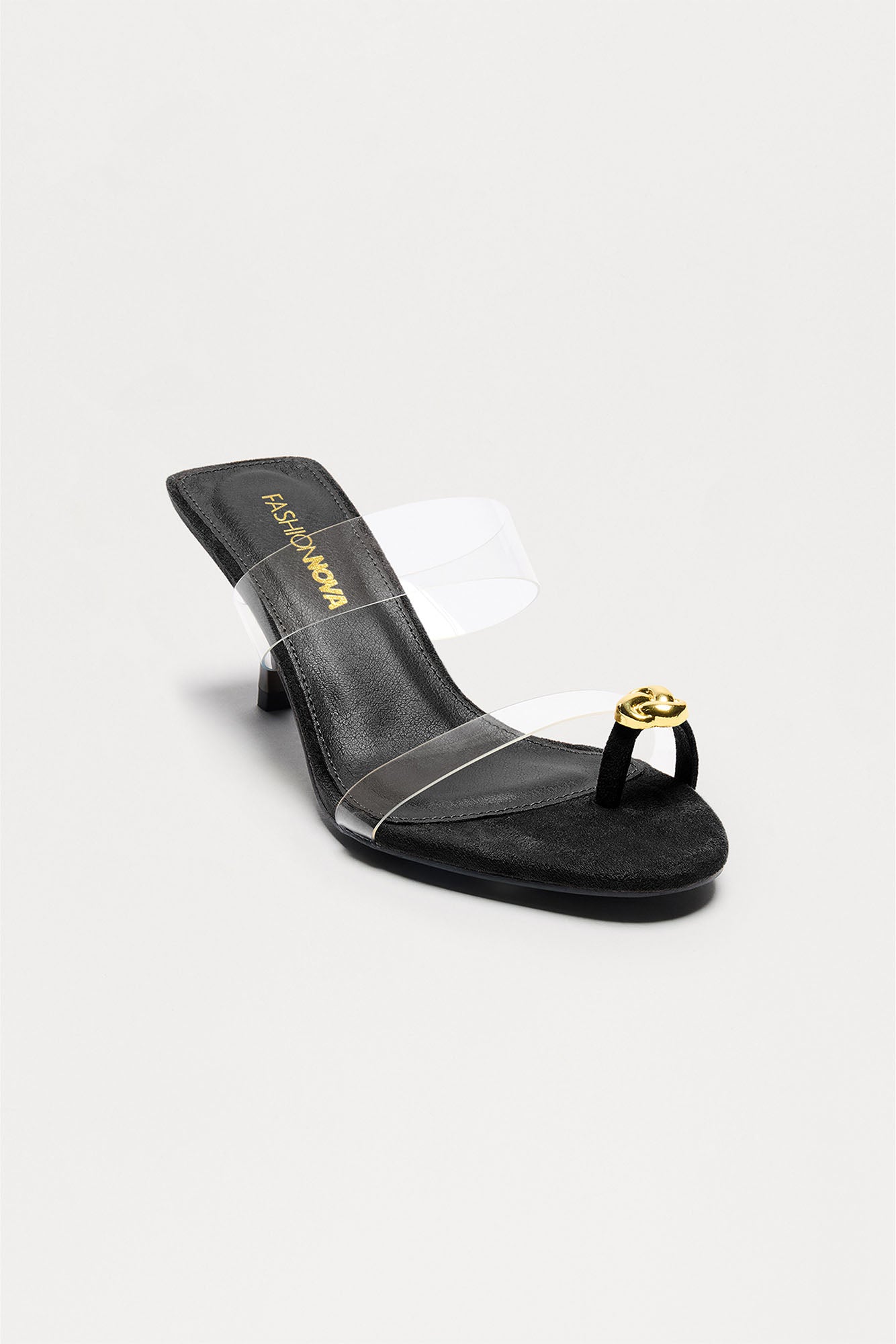 Unravel Toe Ring Mules - Black