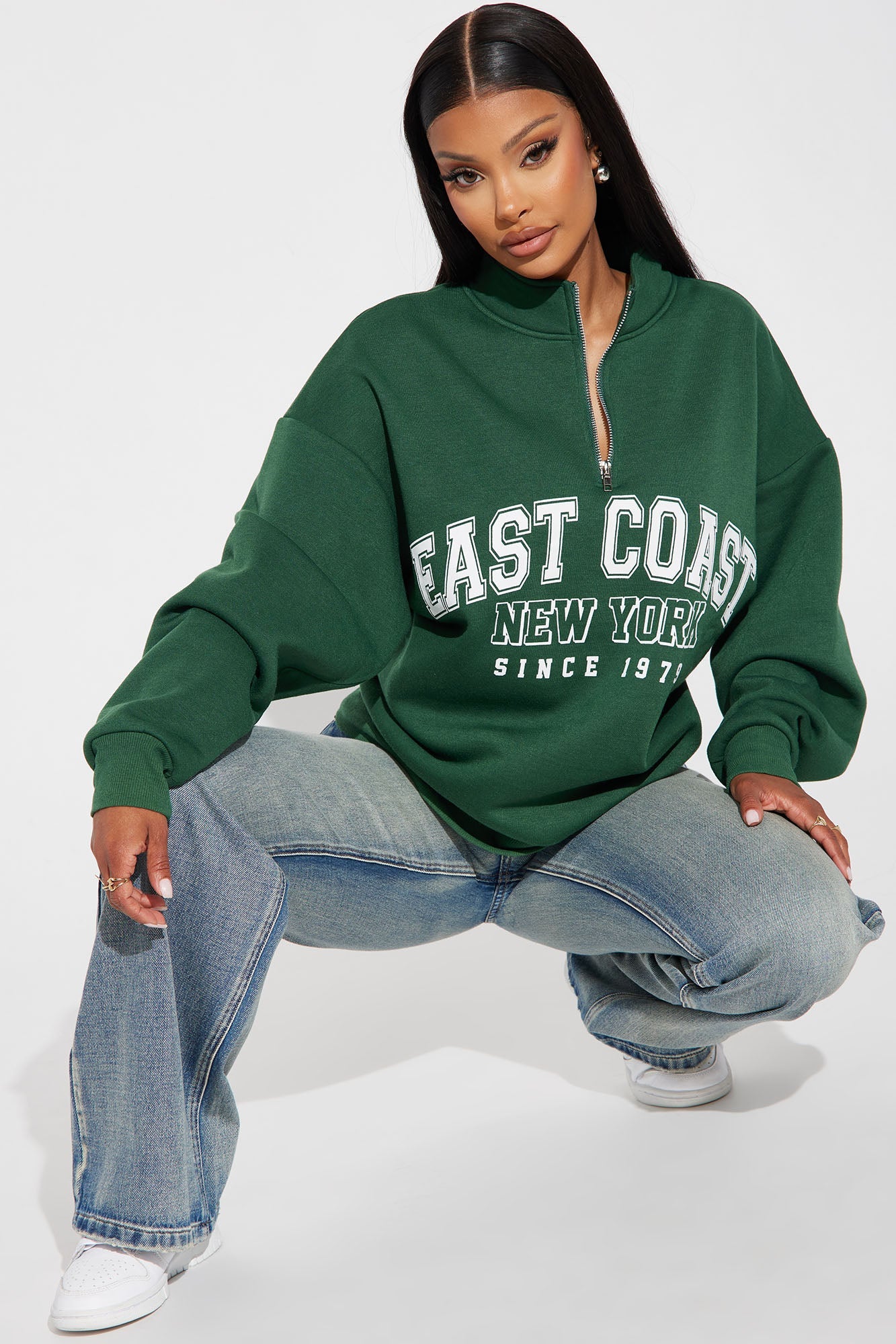 East Coast Collegiate Sweatshirt - Green