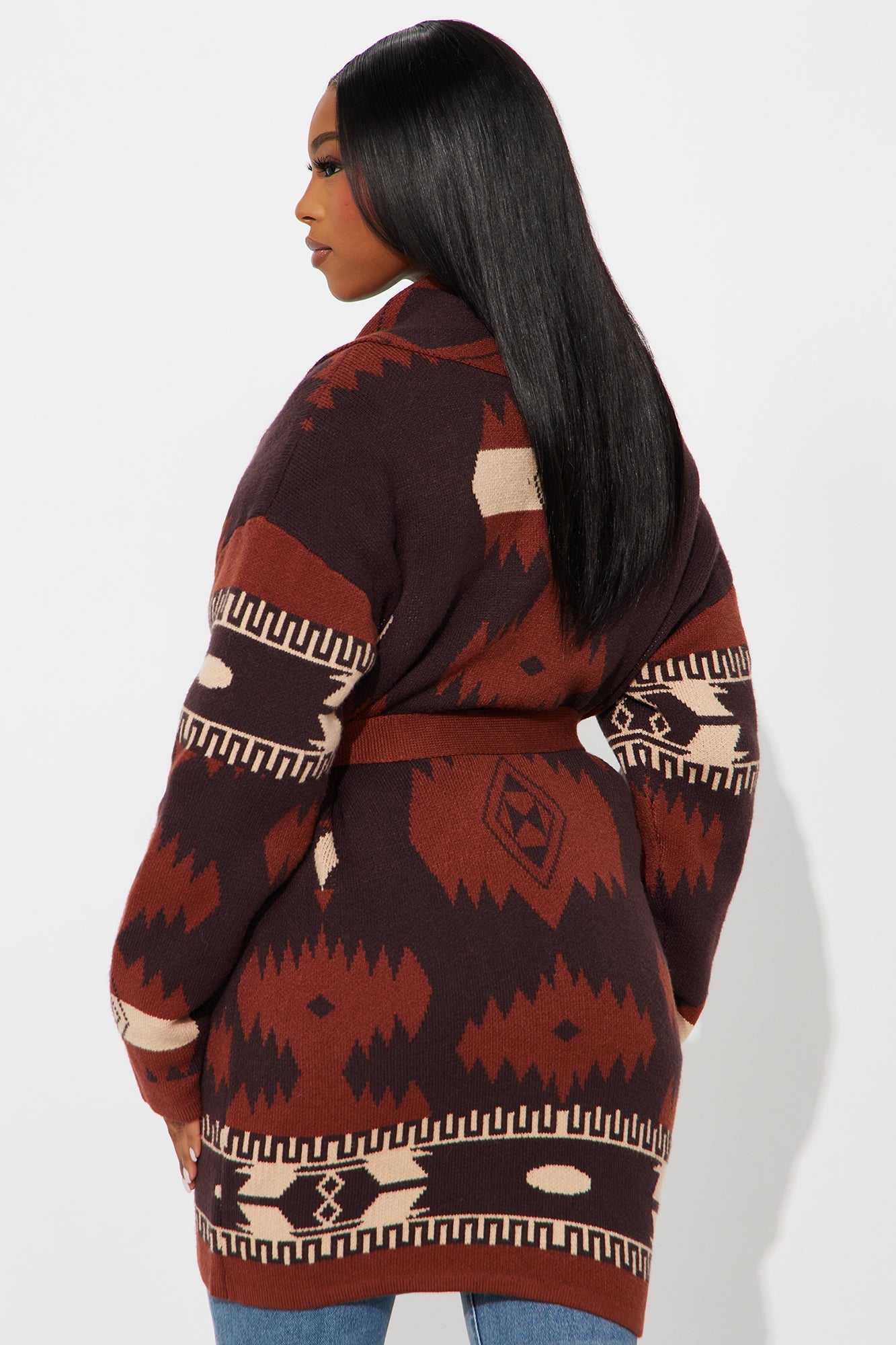 Whiskey Lips Colorado Cardigan - Dark Brown