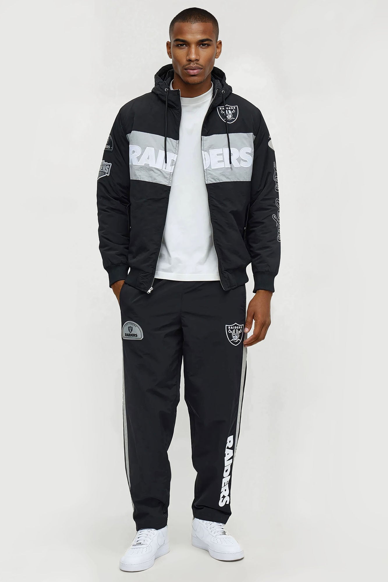 Las Vegas Raiders Carbon Windbreaker Jacket - Black/combo