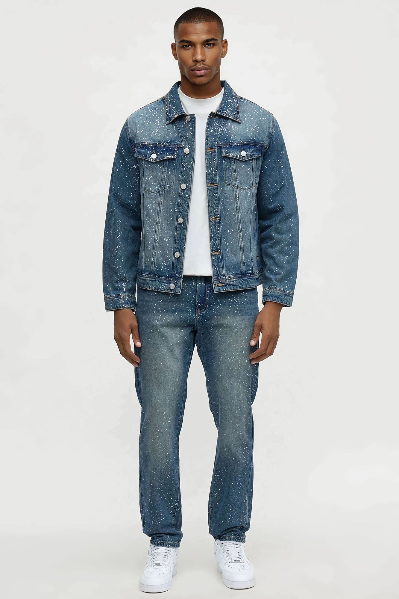 Slim Shimmering Nights Jean - Vintage Blue Wash