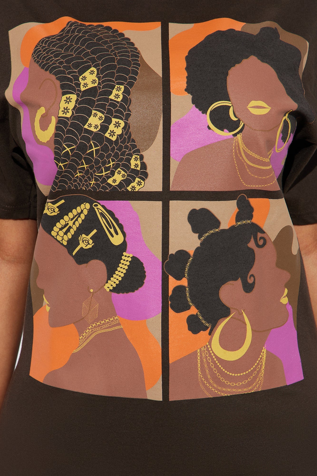Embracing All Of Me Graphic Tee - Brown