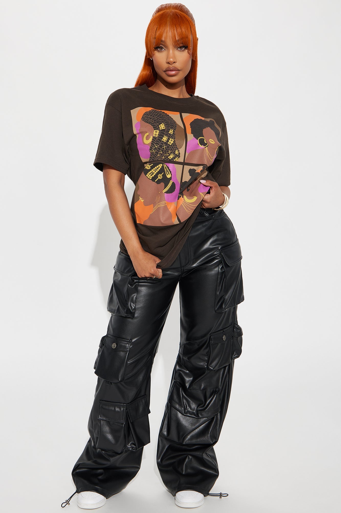 Embracing All Of Me Graphic Tee - Brown