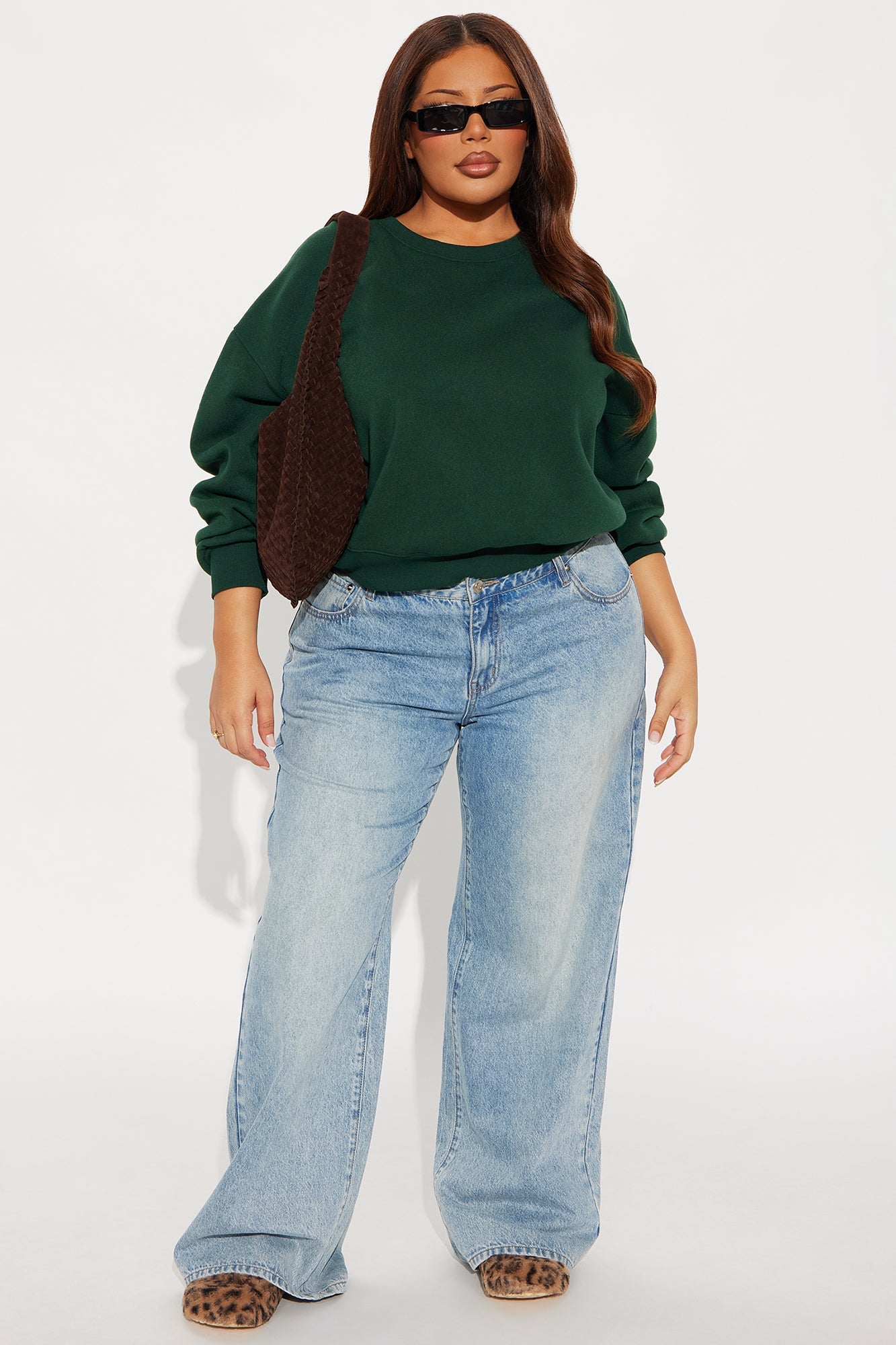 Candice Lounge Crew Neck - Hunter