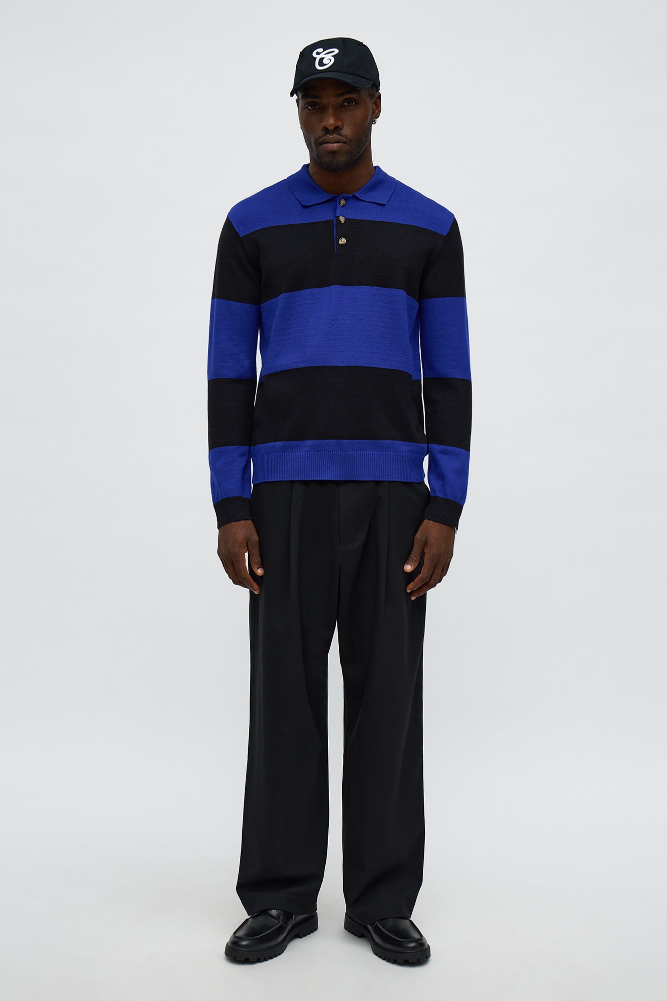 The Sam Polo Sweater - Black/combo