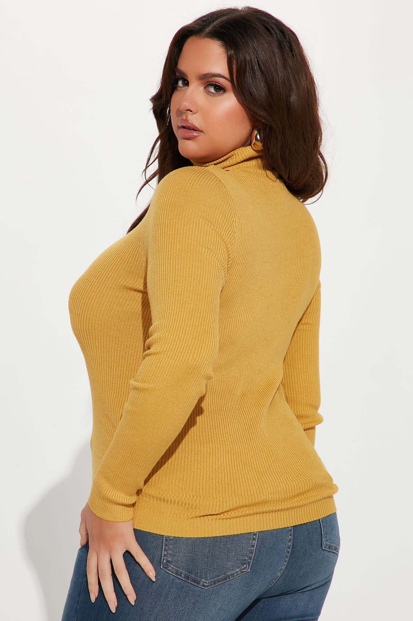 Tara Turtle Neck Sweater - Mustard