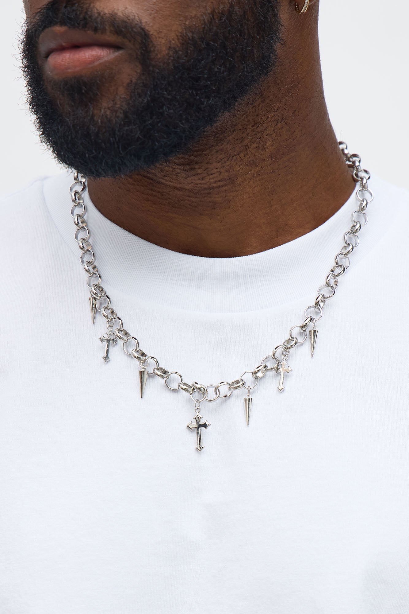 Innovator Pendant Necklace Set - Silver