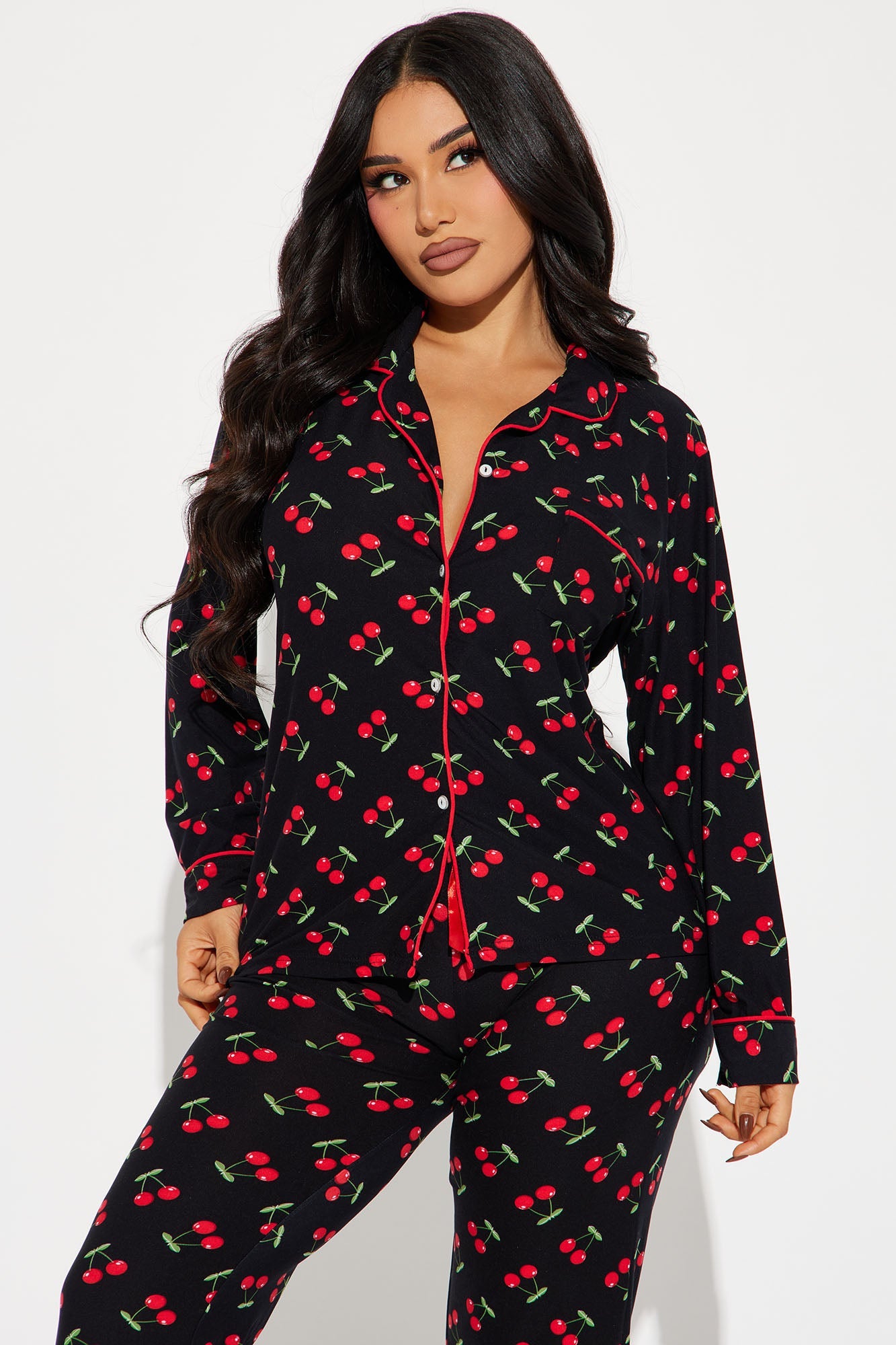 Cherry Bomb PJ Pant Set - Black/combo
