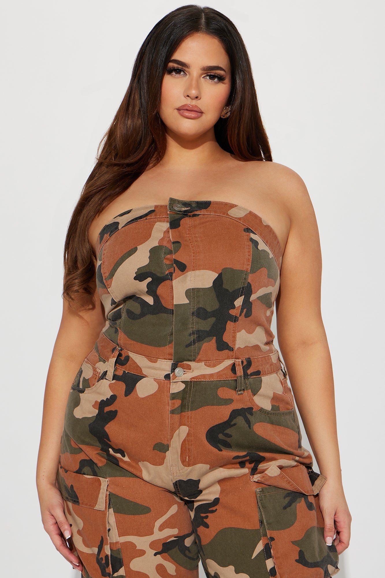 Miss Jane Cargo Jumpsuit - Multi Color