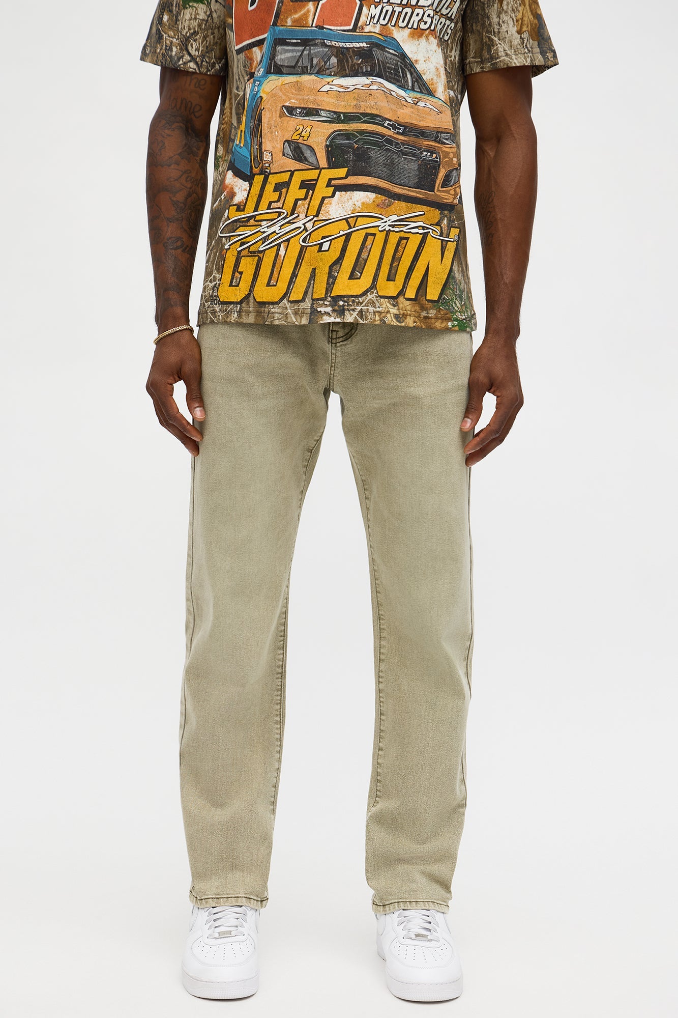 Mercer Slim Stretch Jean - Olive