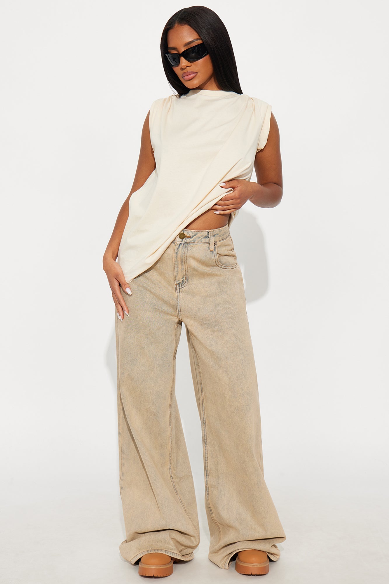 Rebound Tinted Baggy Jeans - Vintage Wash