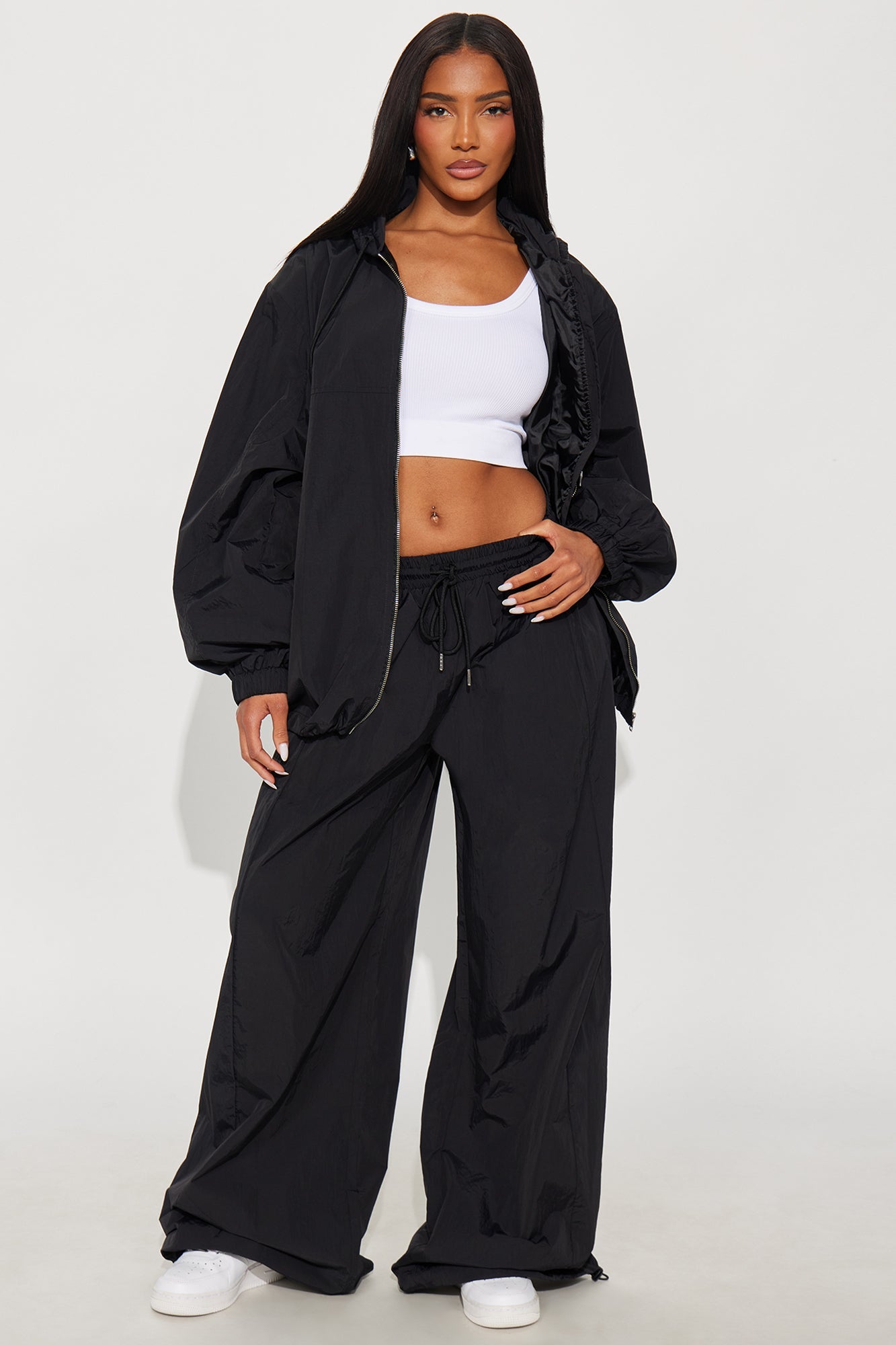 First Class Windbreaker Jogger - Black