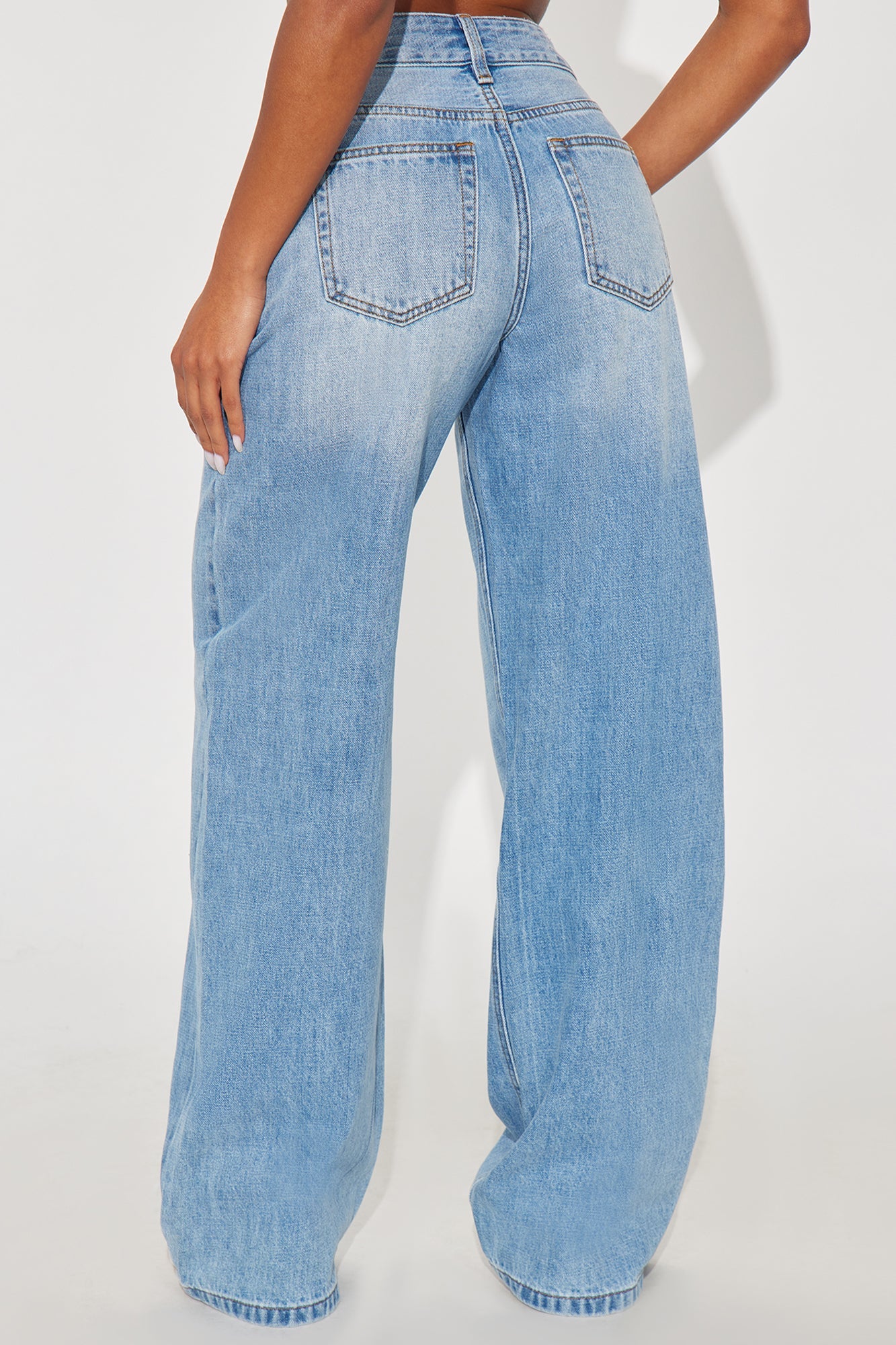See What I Mean Wide Leg Jeans - Light Wash
