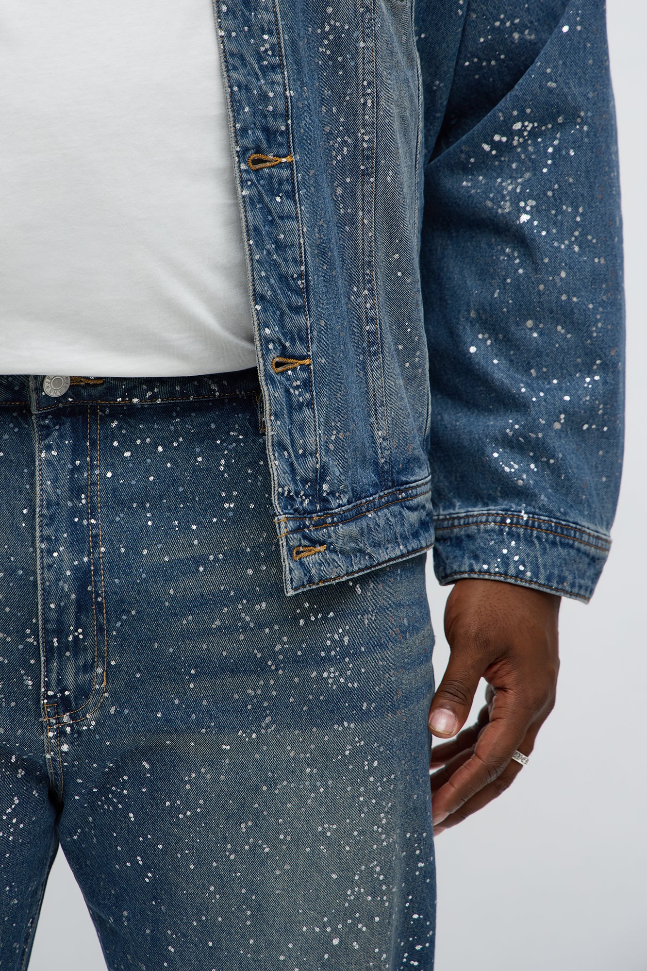 Slim Shimmering Nights Jean - Vintage Blue Wash