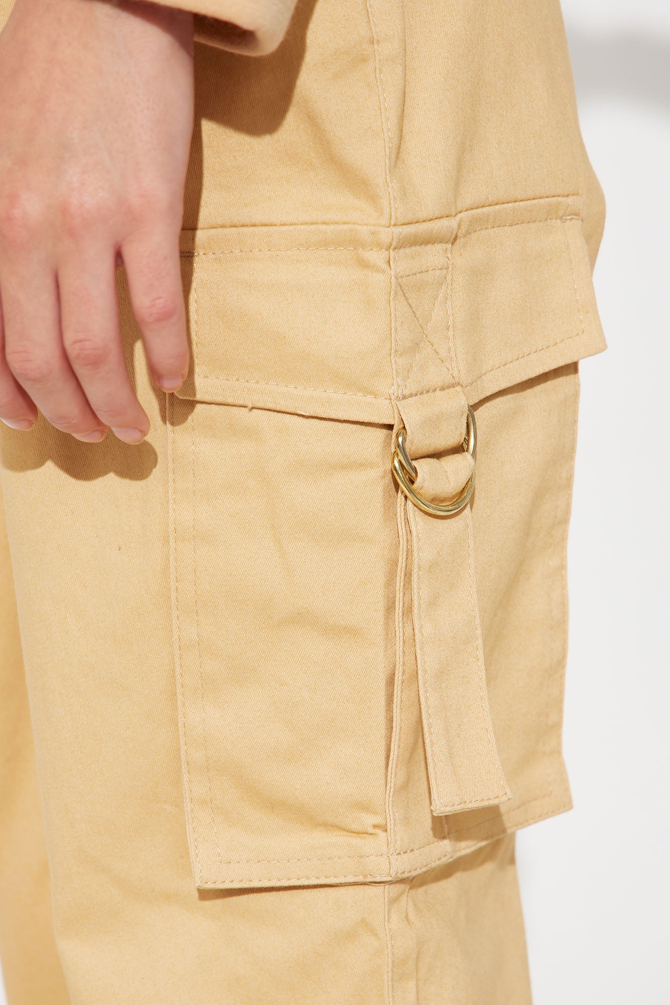 Mini Call Me Beep Me Cargo Jogger Pant - Khaki