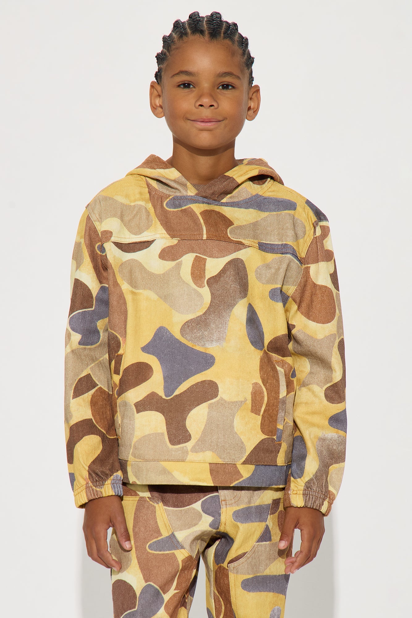Mini Fearless Vision Hooded Pullover Jacket - Camouflage