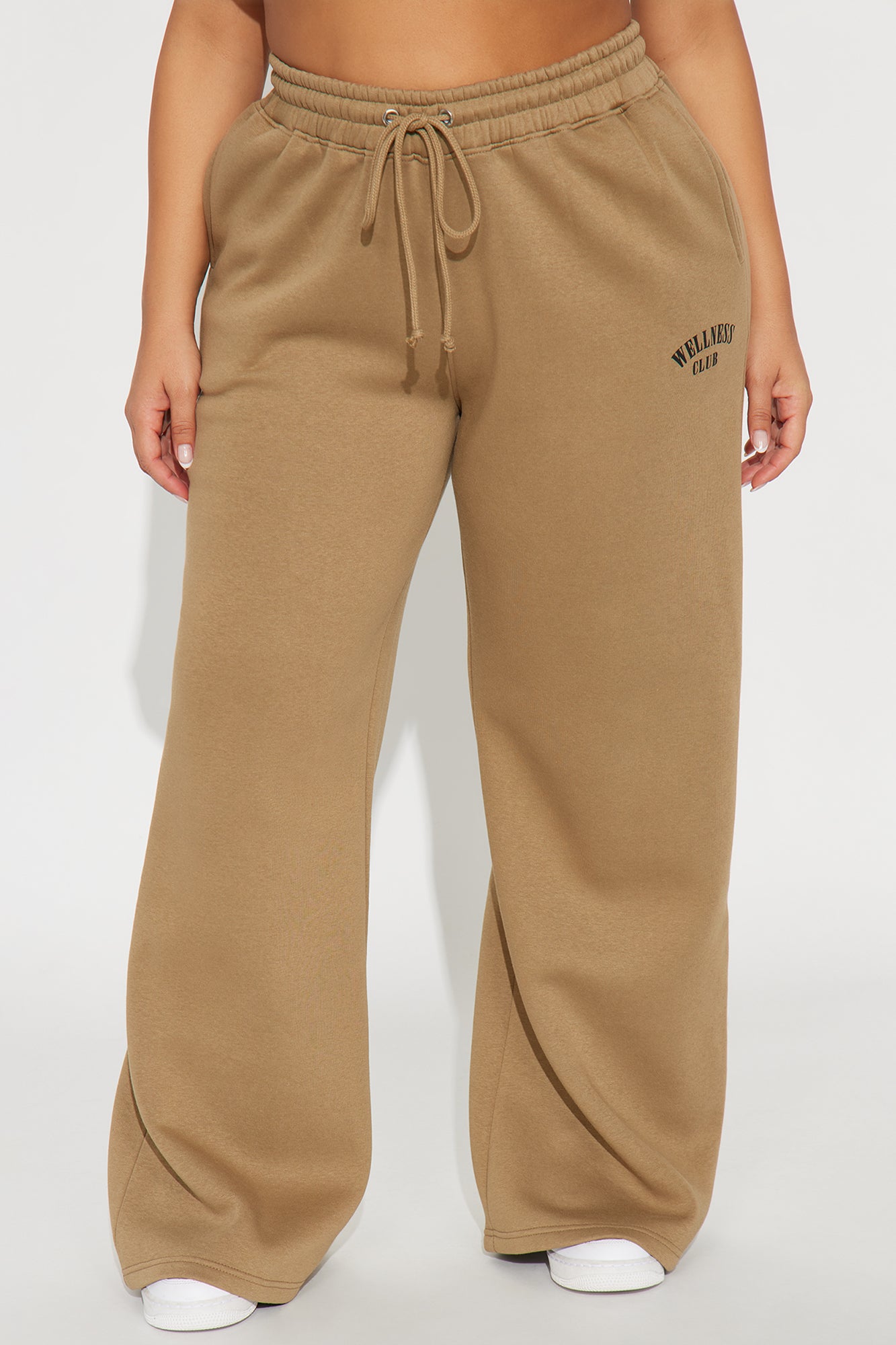Body & Spirit Wellness Club Fleece Pants - Taupe