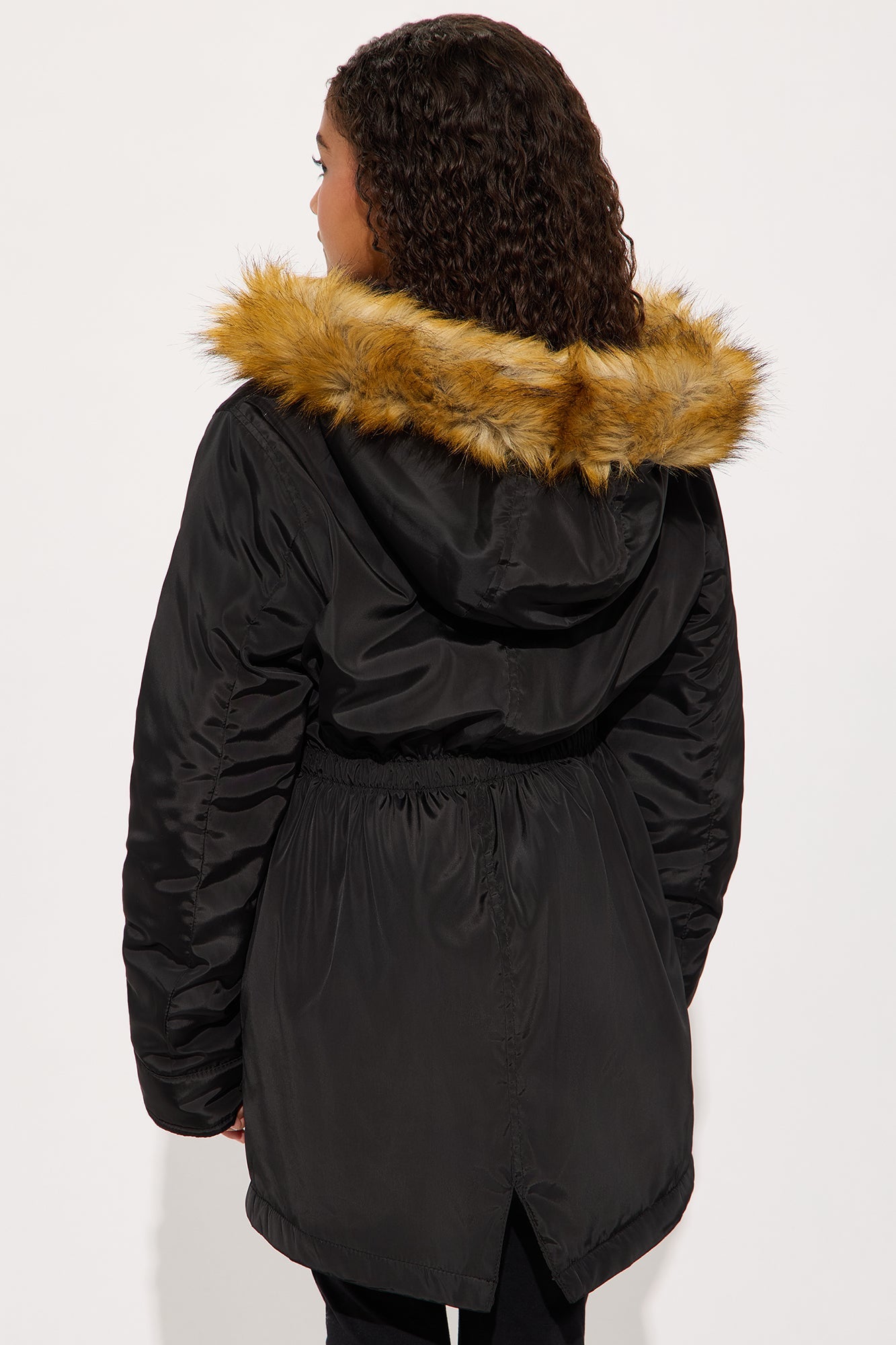Mini Cold News Puffer Jacket - Black