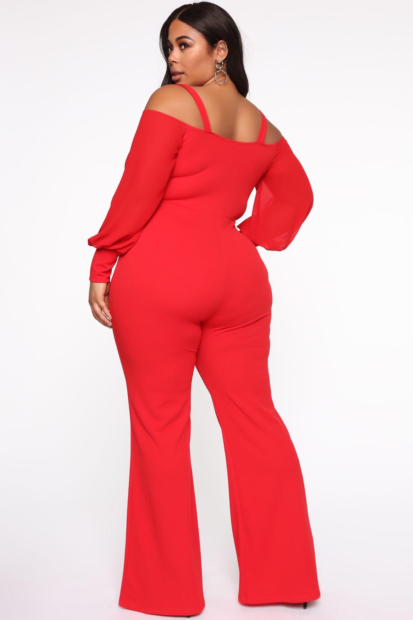 Falling For Your Charm Jumpsuit - Red