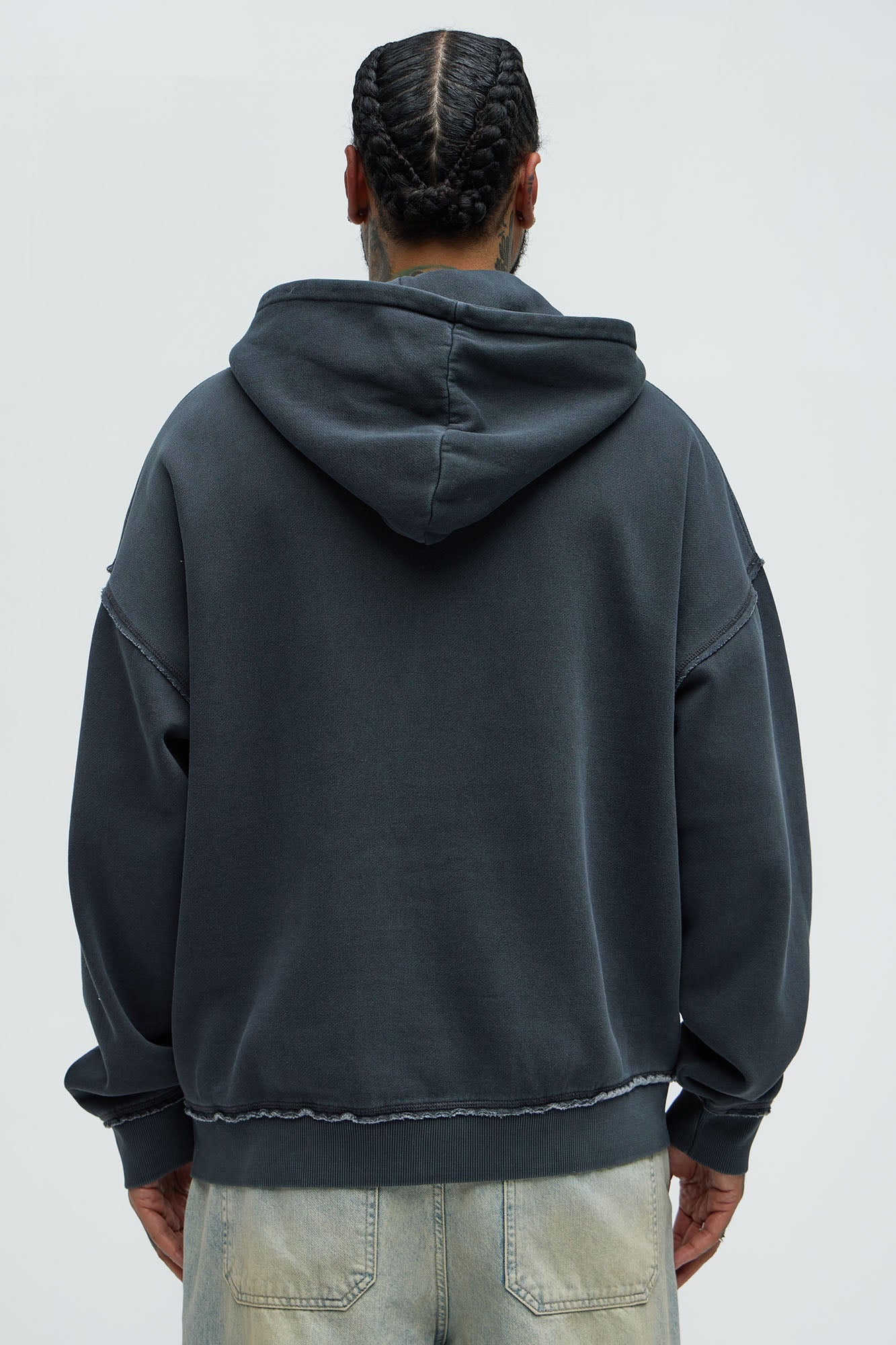 Paranoid Society Oversized Hoodie - Charcoal