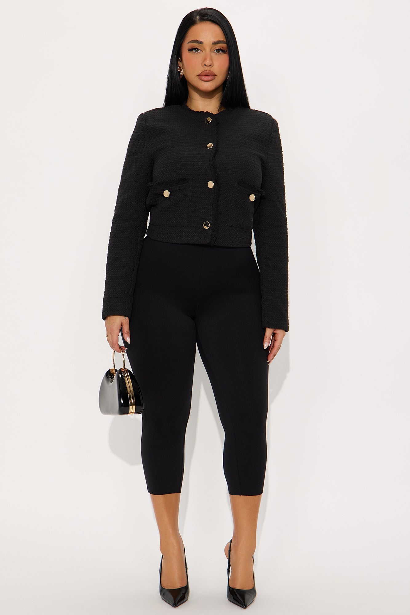 Such A Classic Tweed Jacket - Black