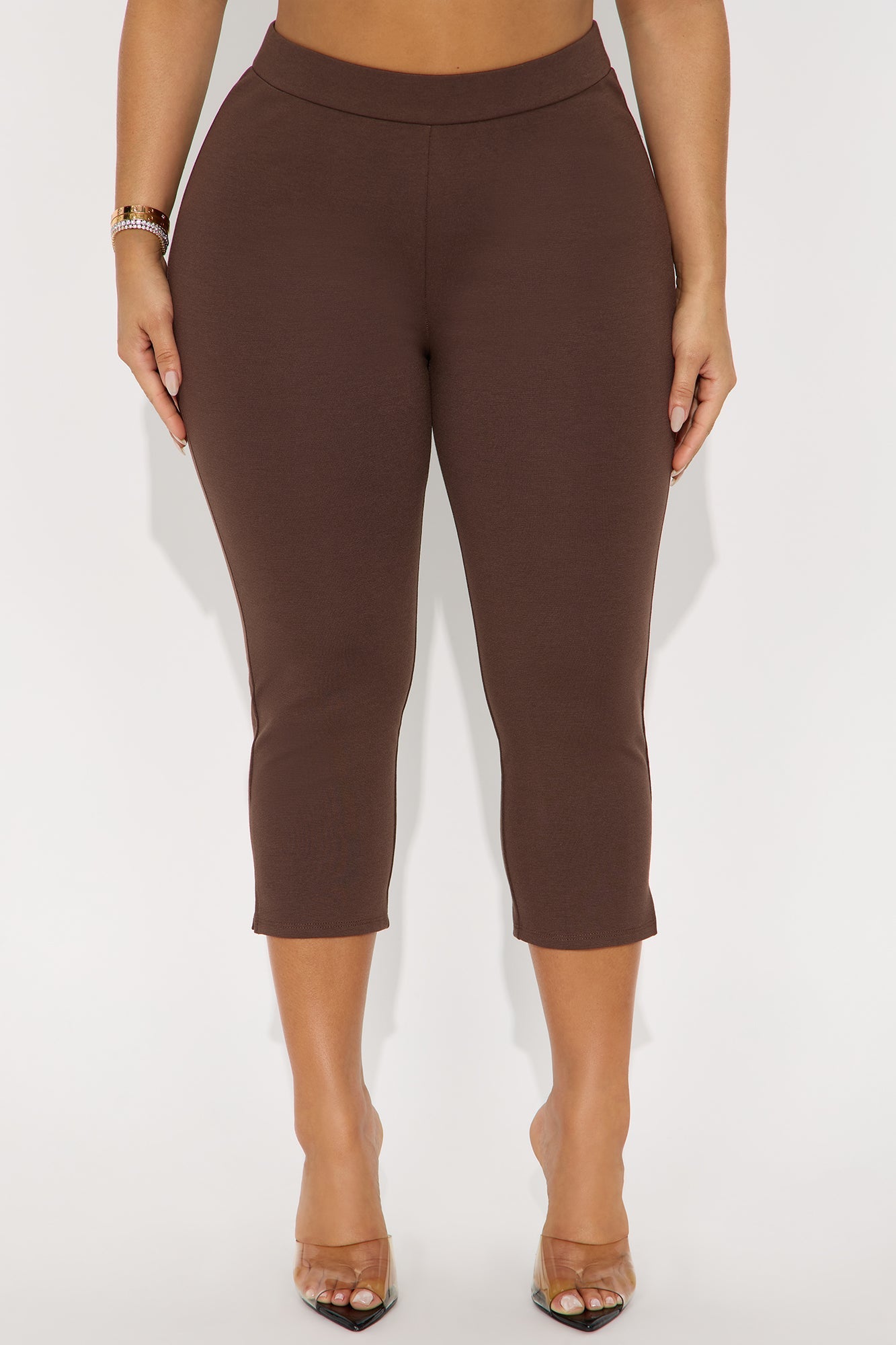All My Potentials Capri Legging - Dark Brown