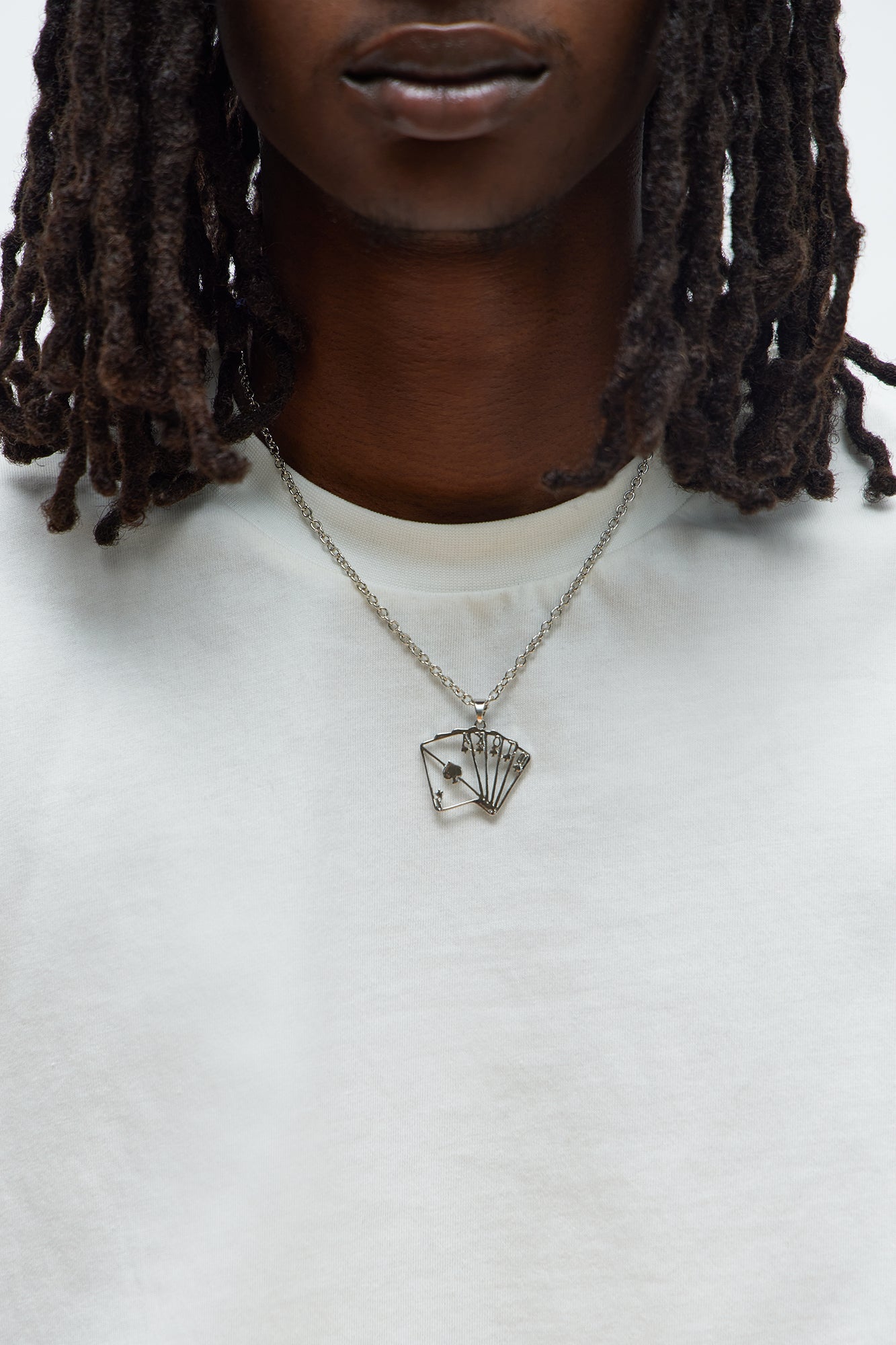 Winning Hand Pendant Necklace - Silver