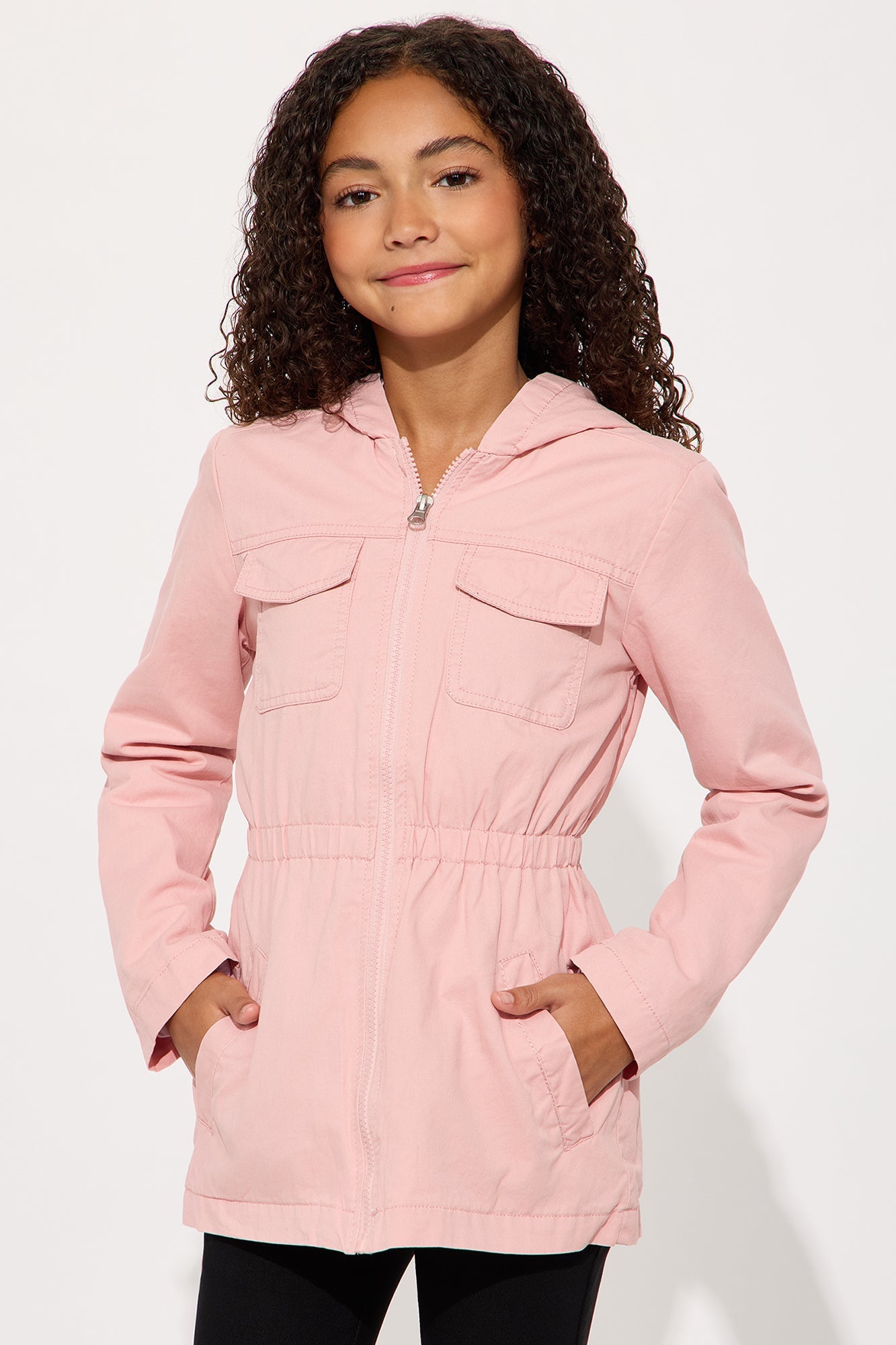 Mini Embrace The Warmth Twill Jacket - Mauve