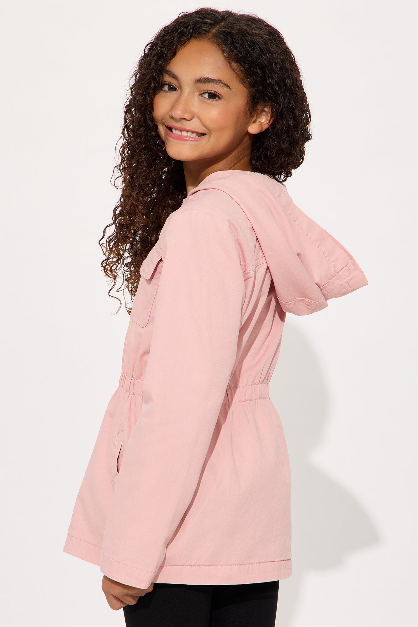 Mini Embrace The Warmth Twill Jacket - Mauve