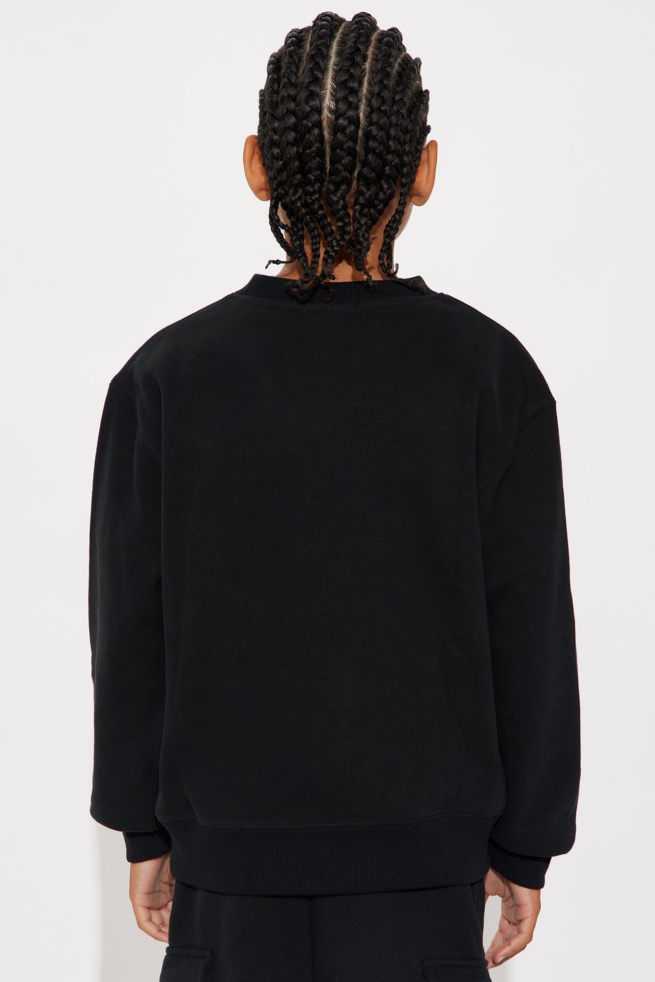 Mini 410 Oversized Crewneck Sweatshirt - Black