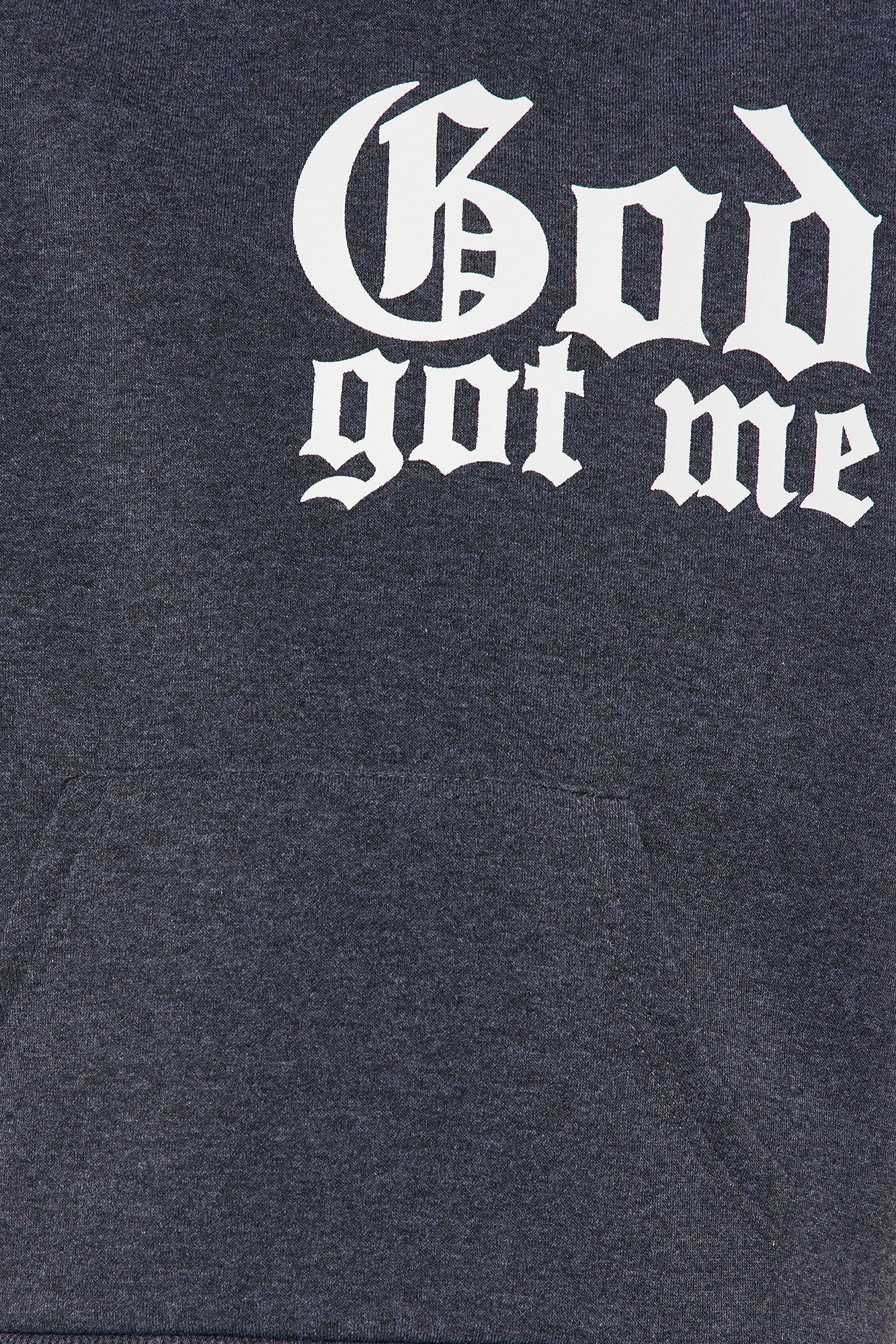 Mini God Got Me Pullover Hoodie - Charcoal