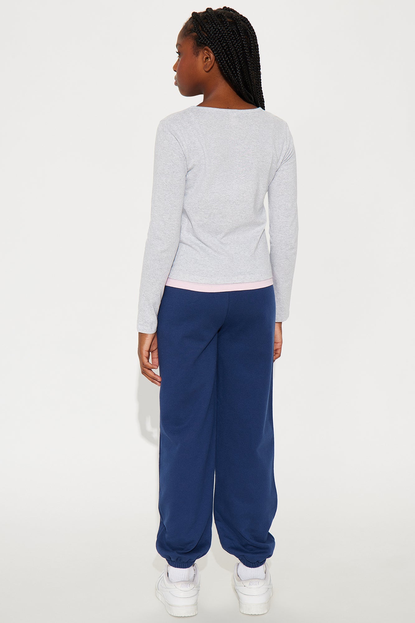 Mini Movement Jogger Pant Set - Heather/Combo