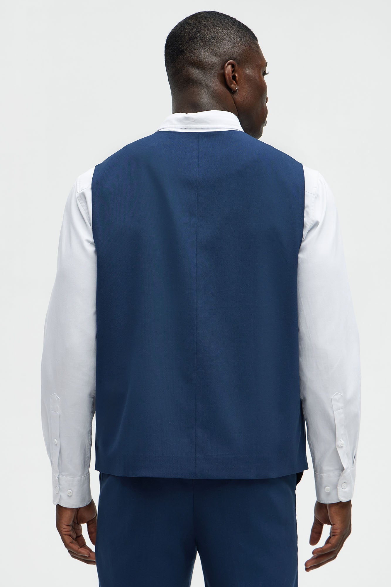 Modern Stretch Waistcoat - Navy