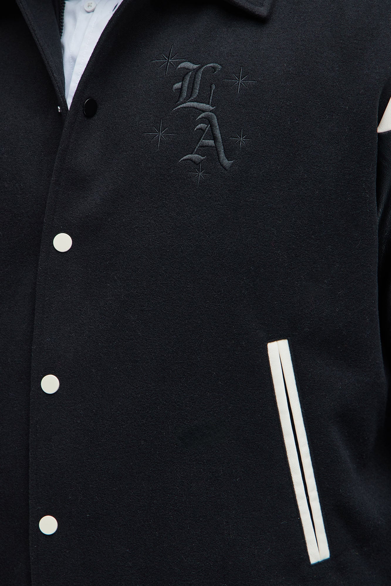 Angel Varsity Jacket - Black