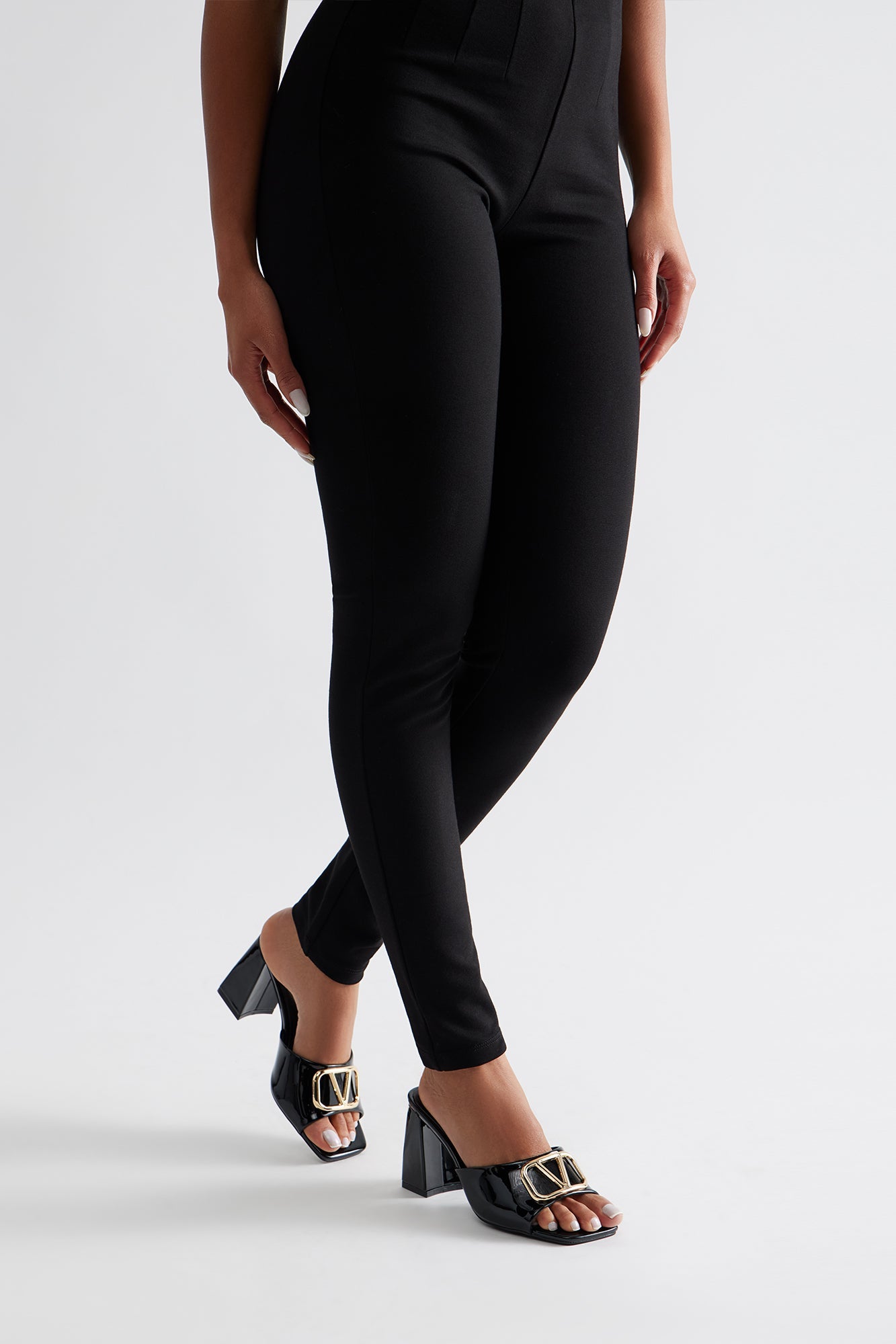Brex Hardware Block Heels - Black