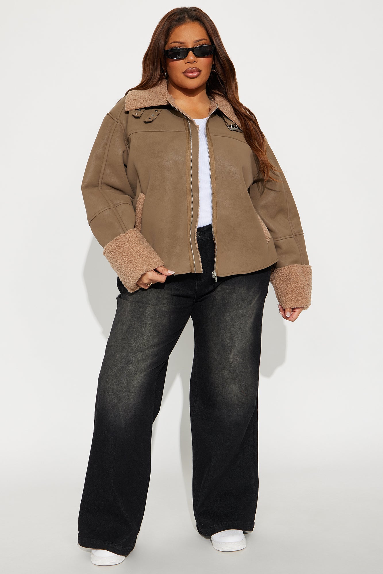 Cabin Getaway Faux Leather Moto Jacket - Mocha