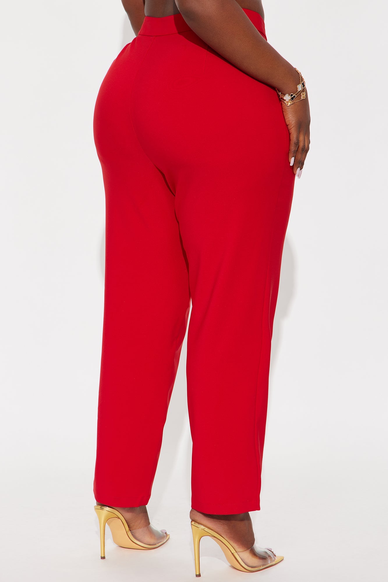 Mielle Skinny Trouser Pant - Red