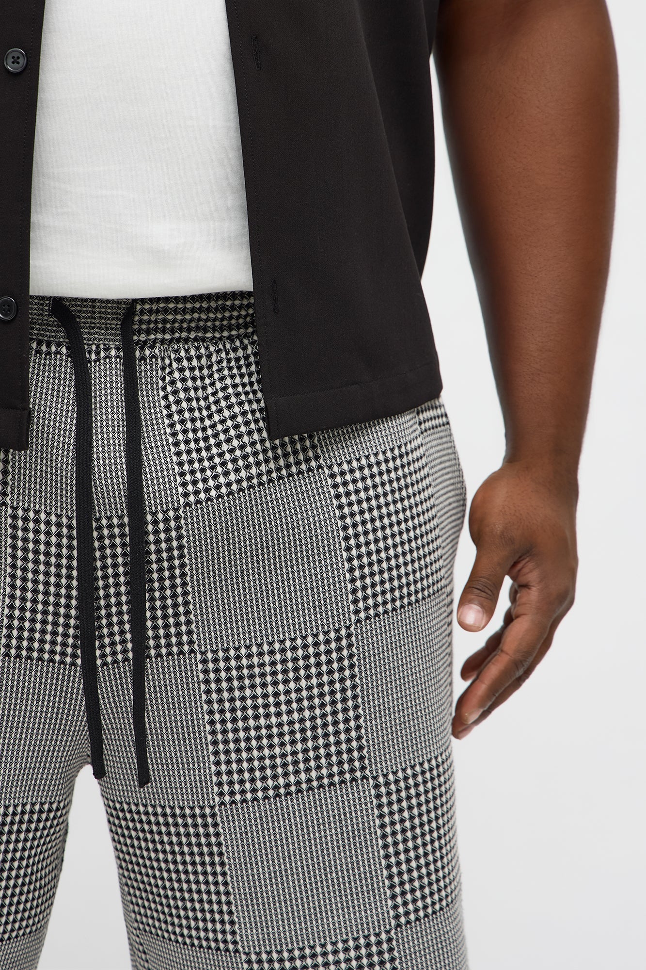Relaxed Get That Check Short - Black