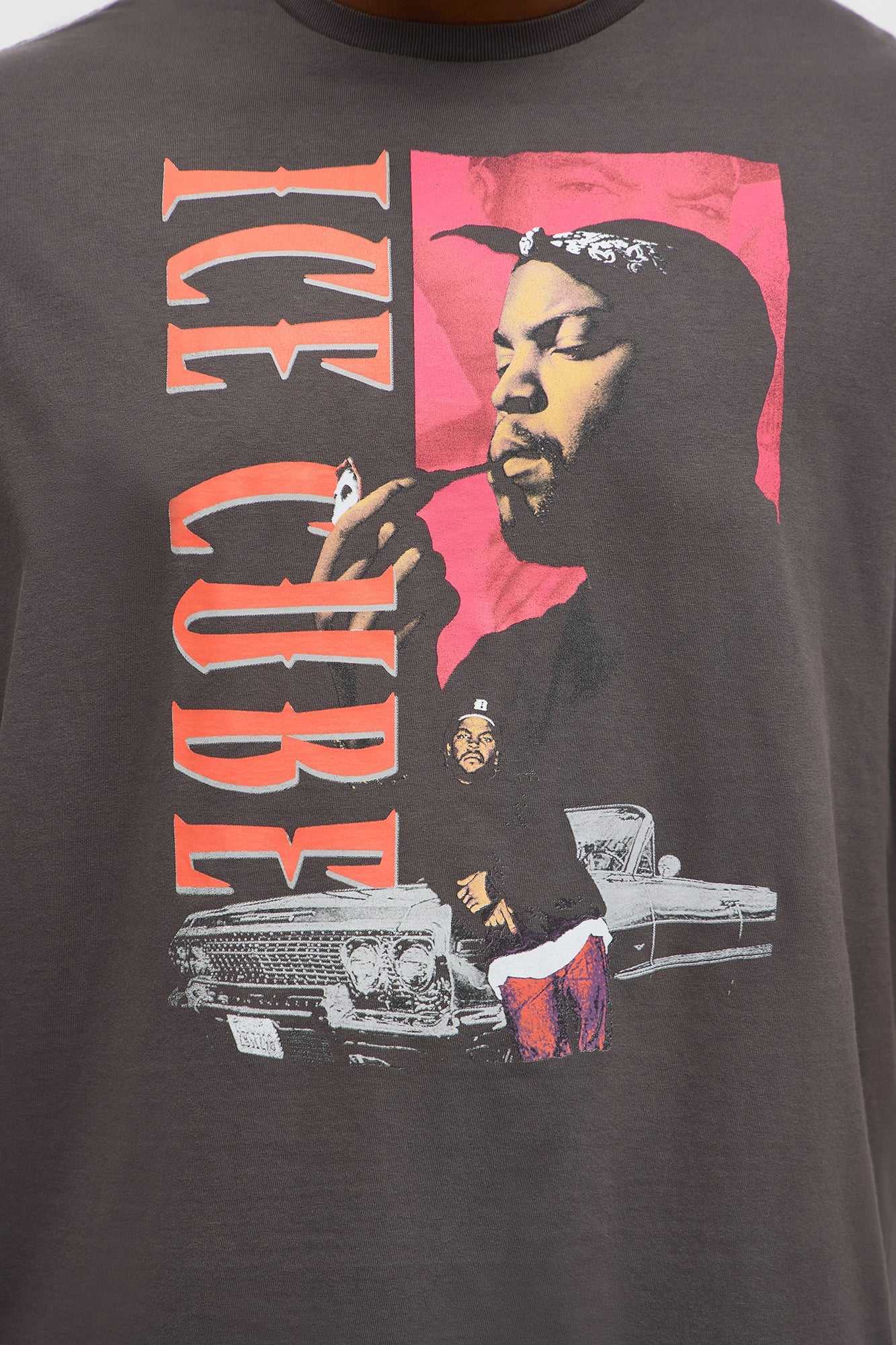 Ice Cube Today Was A Good Day Boxy Short Sleeve Tee - Charcoal