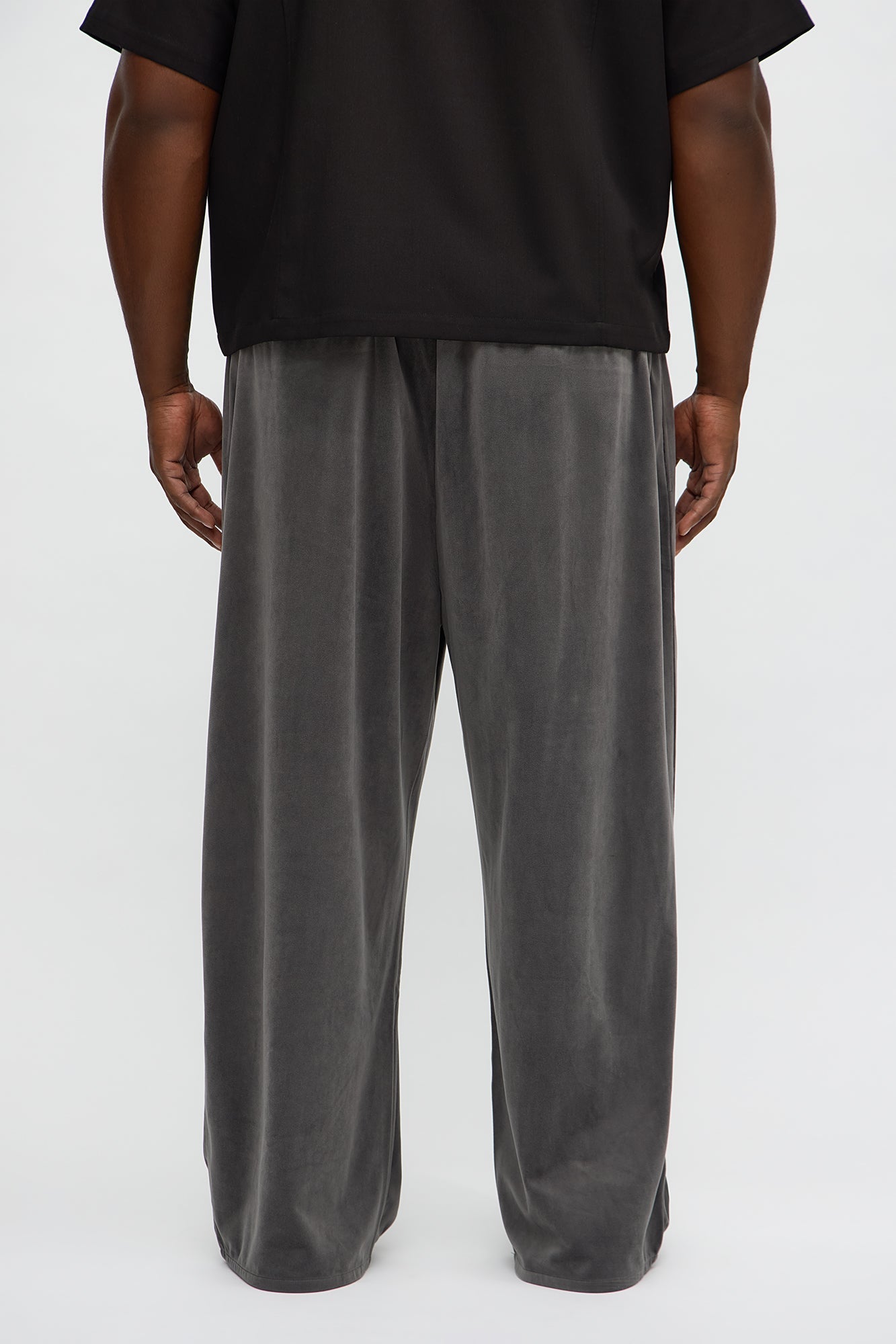 Baggy Fancy Slouch Drawstring Pant - Grey