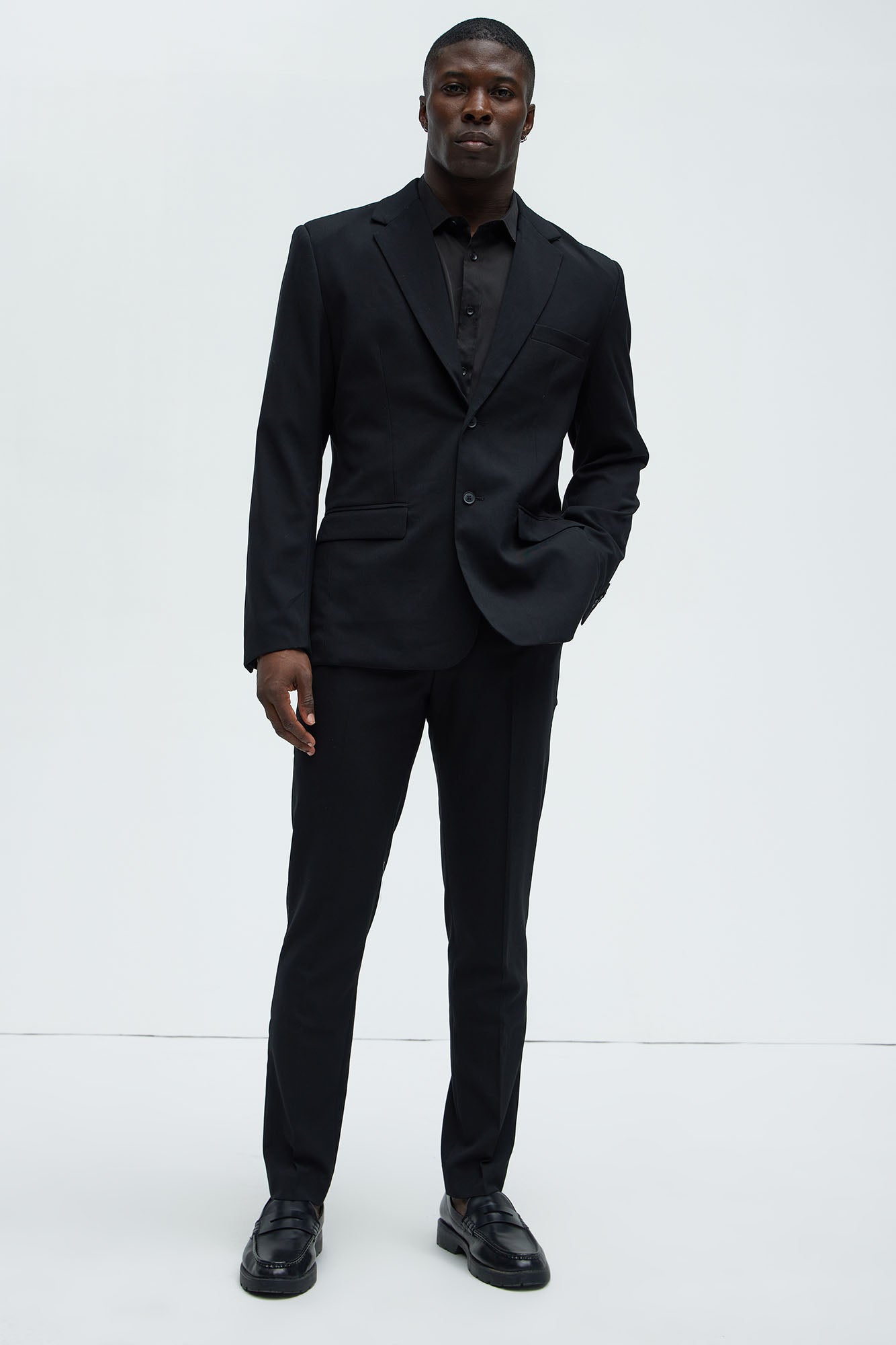 The Modern Stretch Slim Trouser - Black