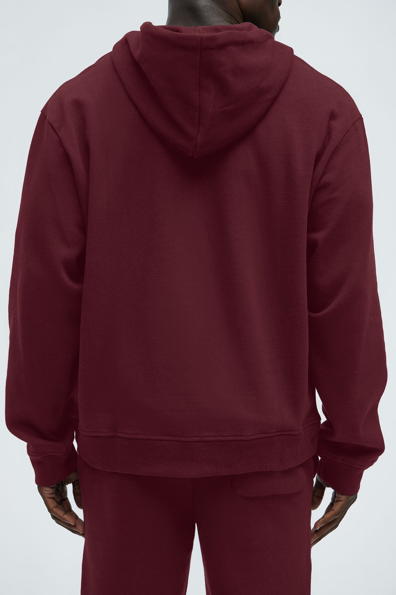 Tyson Zip Up Hoodie - Burgundy