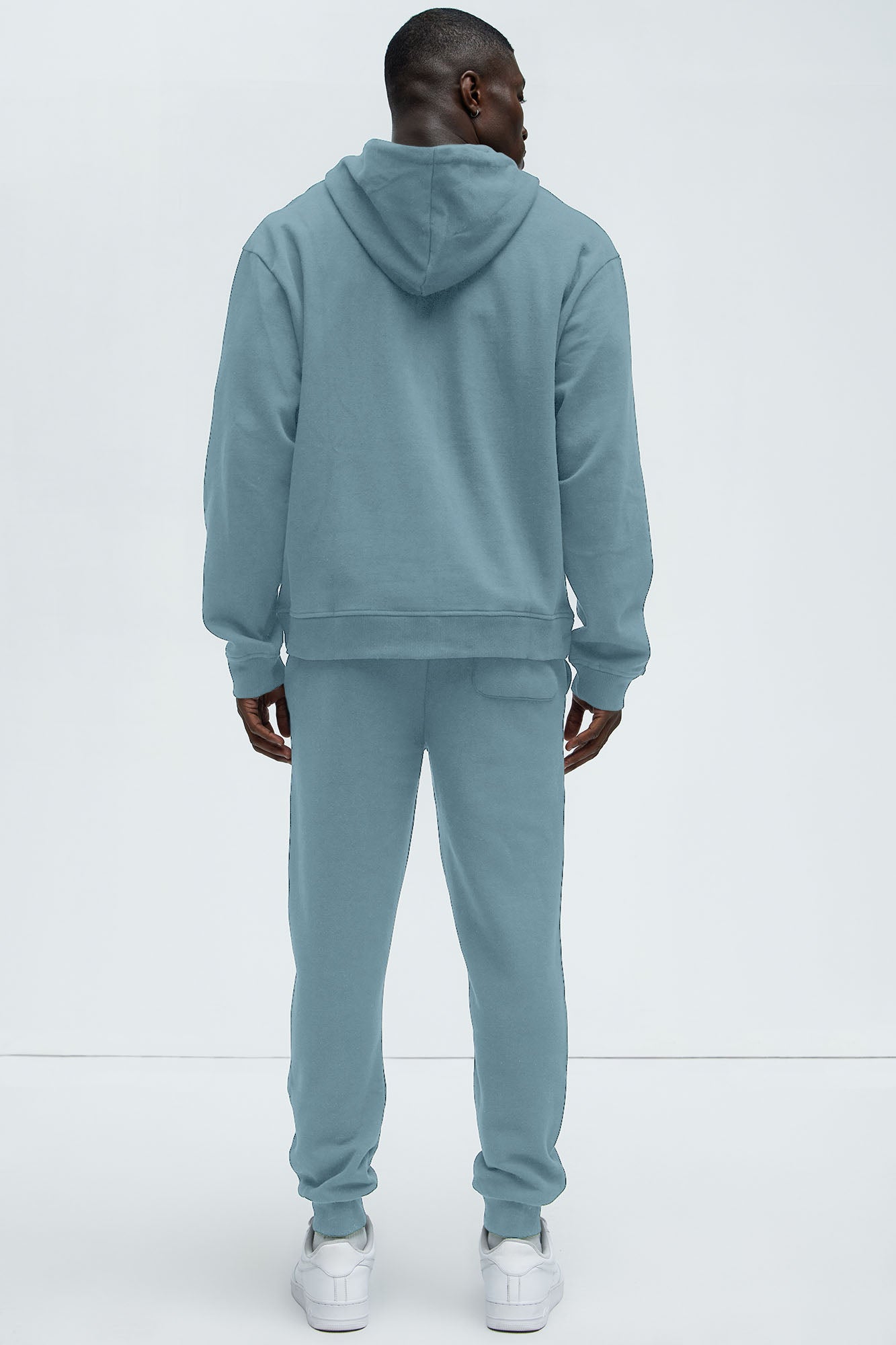 Tyson Zip Up Hoodie - Light Blue