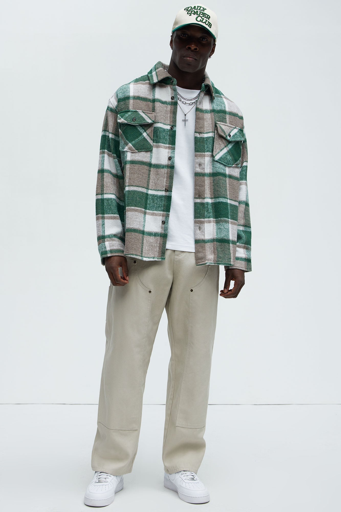 Wanted Plaid Shacket - Hunter