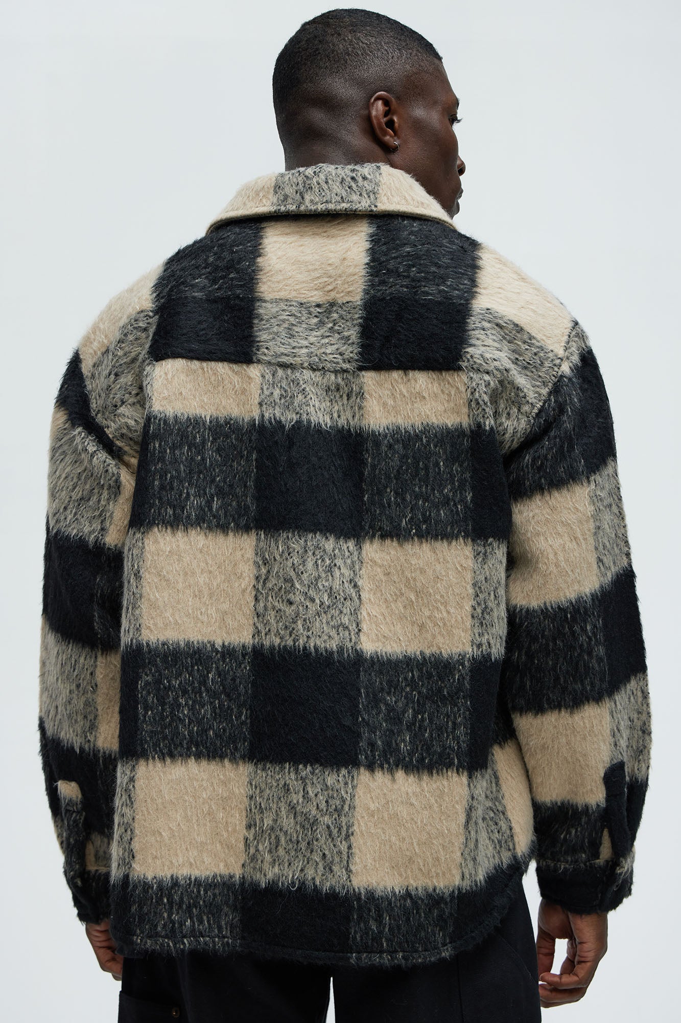 None Of That Matters Shacket - Black/combo