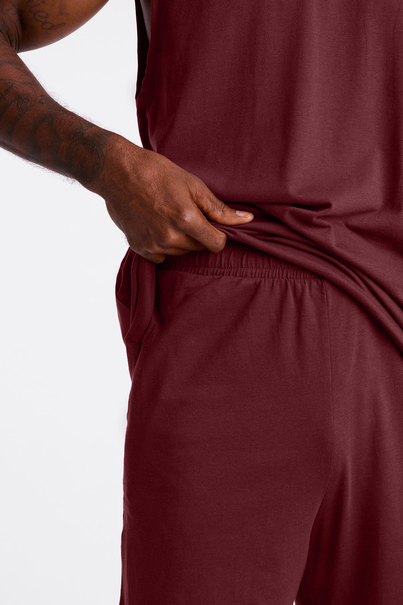 Essential Modal Lounge Shorts - Burgundy