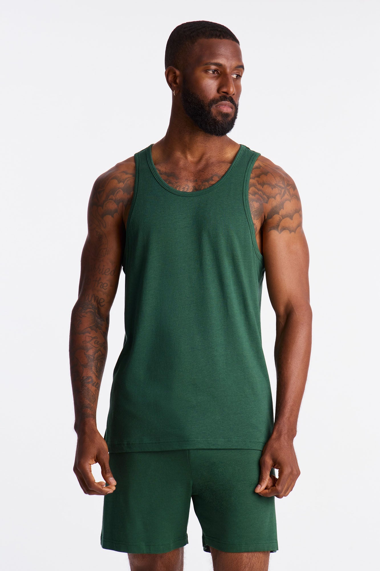 Essential Modal Lounge Tank - Green