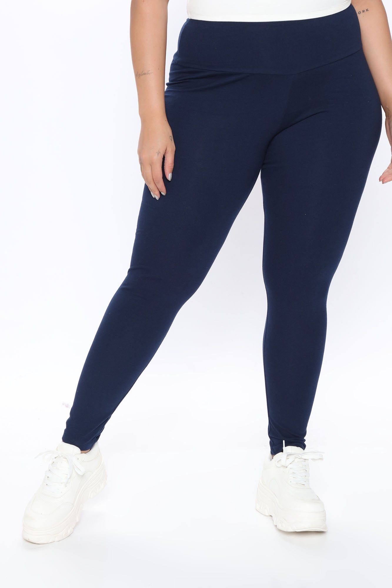 Running Around High Rise Legging - Navy